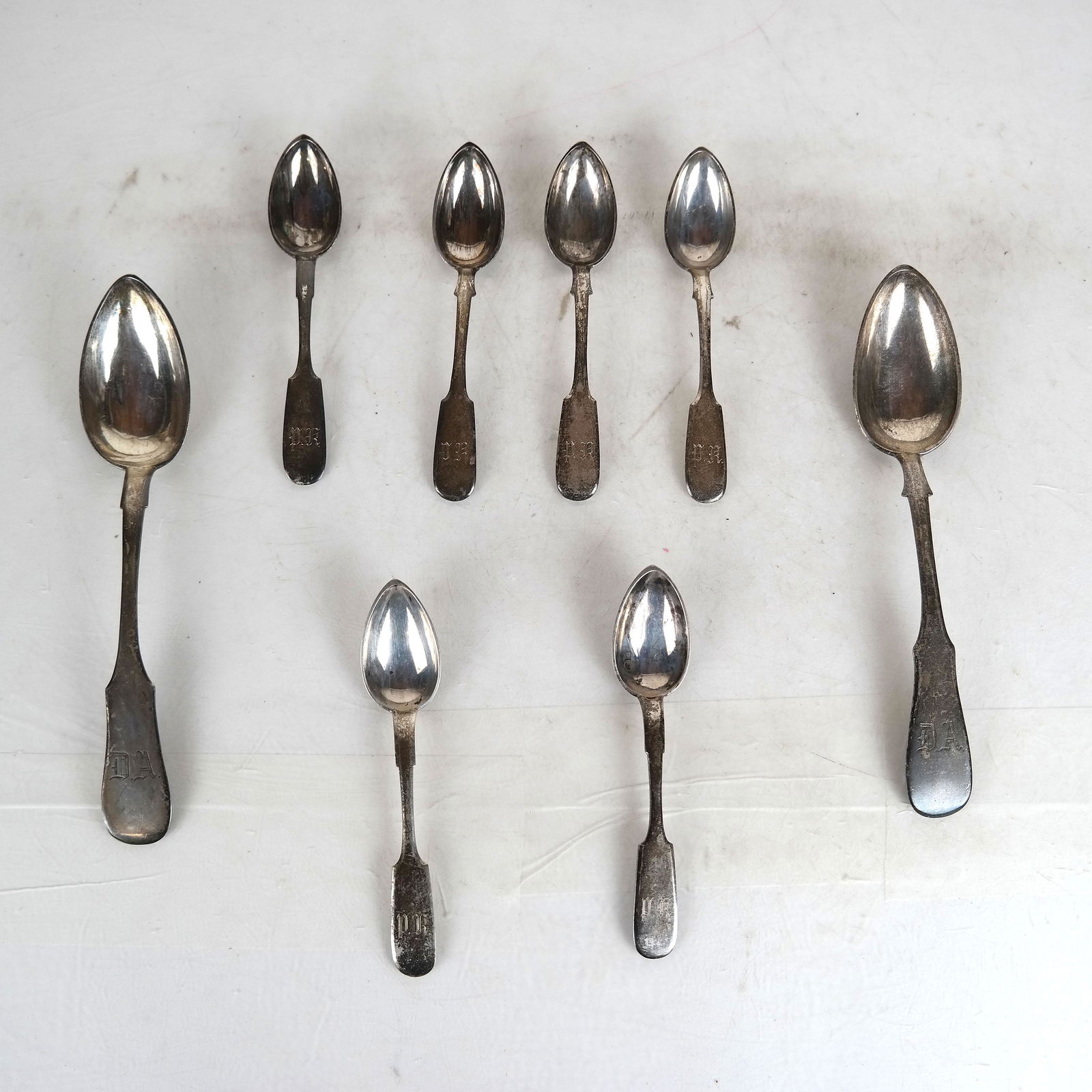 8-Piece Russian Silver Spoon Ensemble (1 of 9)