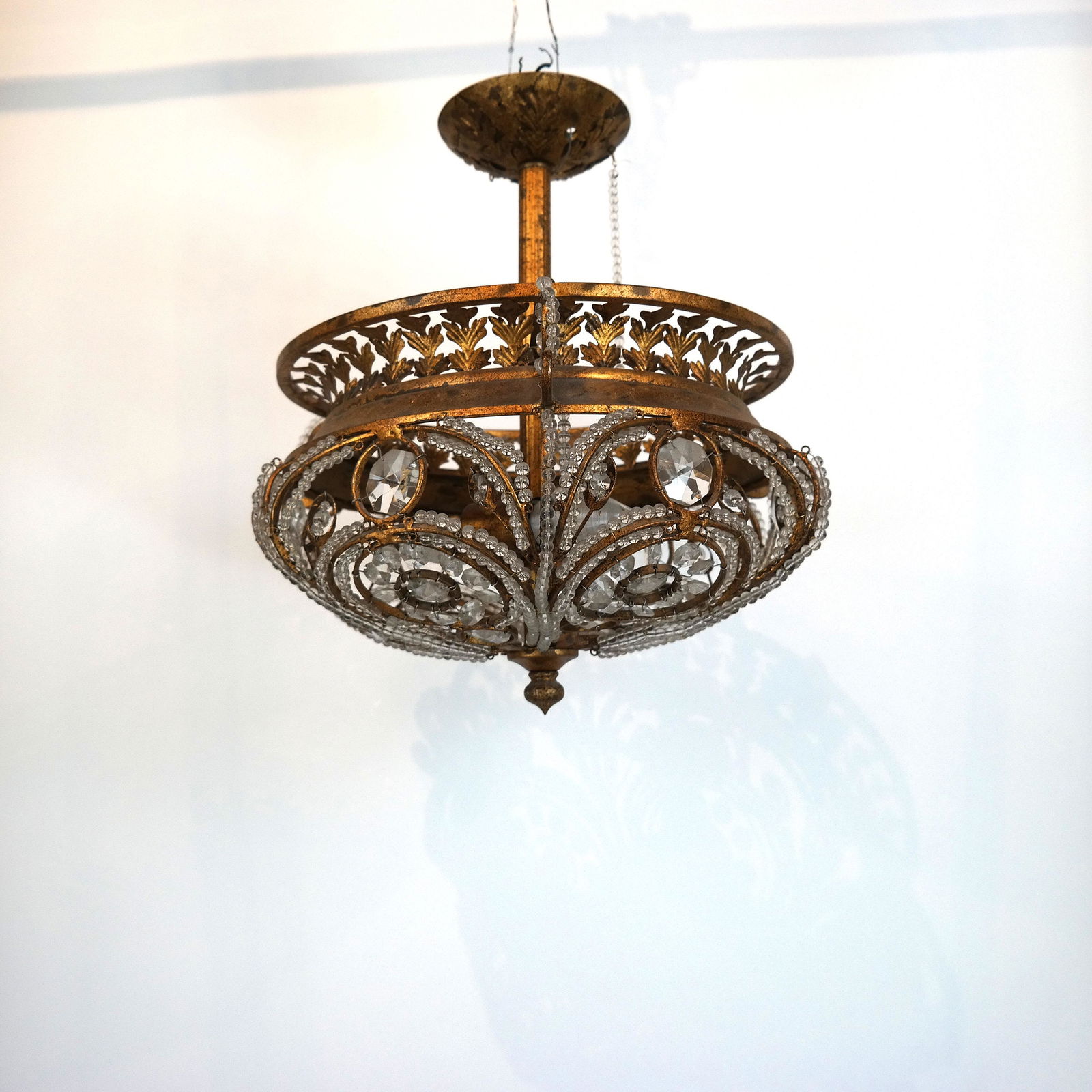 Gilt Metal Venetian-Style Chandelier (1 of 6)
