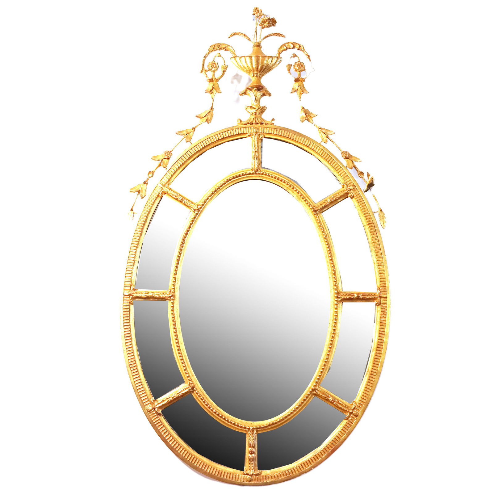 Friedman Brothers Oval Gilt Mirror (1 of 6)