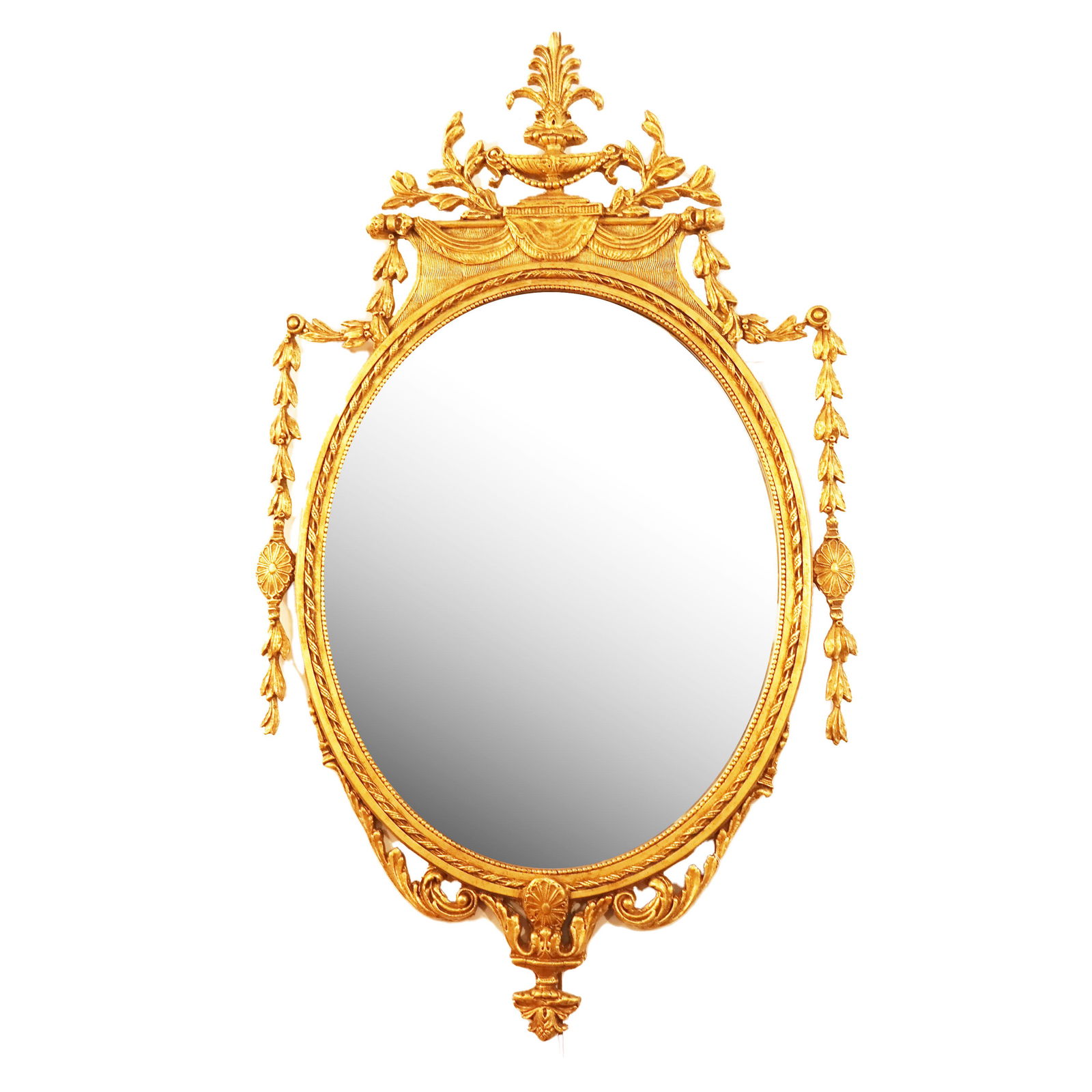 Friedman Brothers Oval Gilt Mirror (1 of 8)