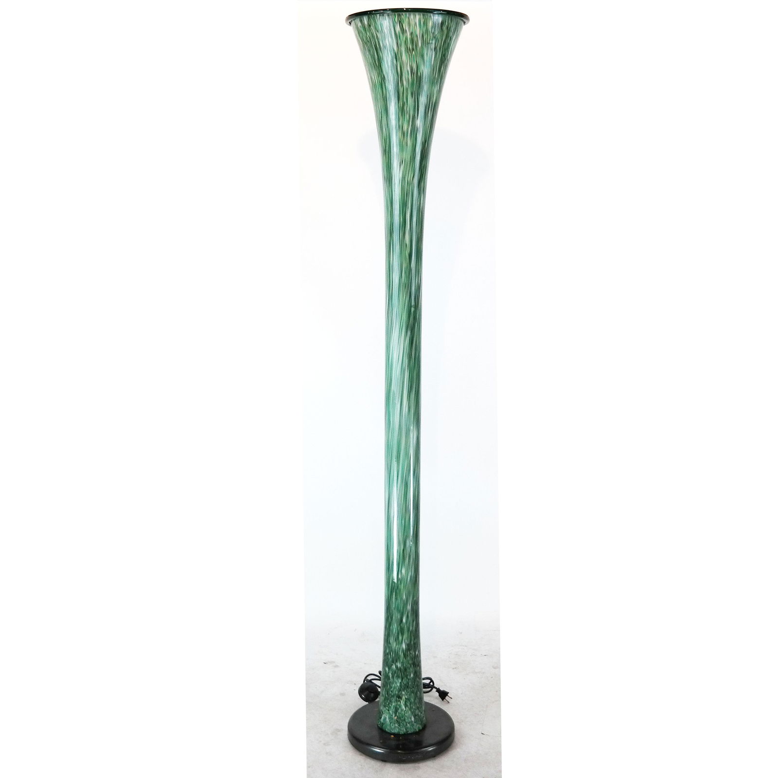 Vistosi Green Glass Floor Lamp, Circa 1960 (1 of 7)