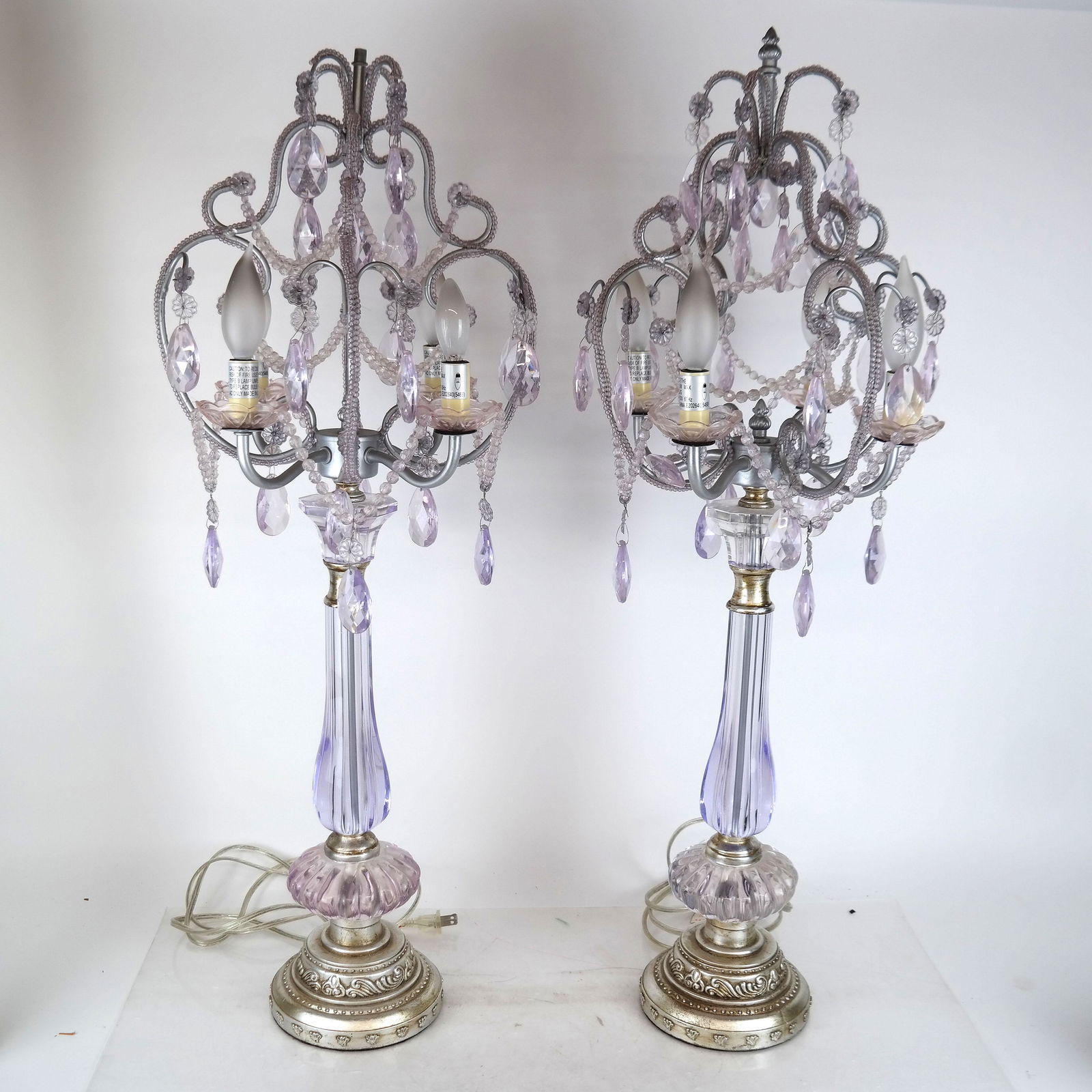 Pair Venetian-Style Four-Light Candelabra (1 of 10)
