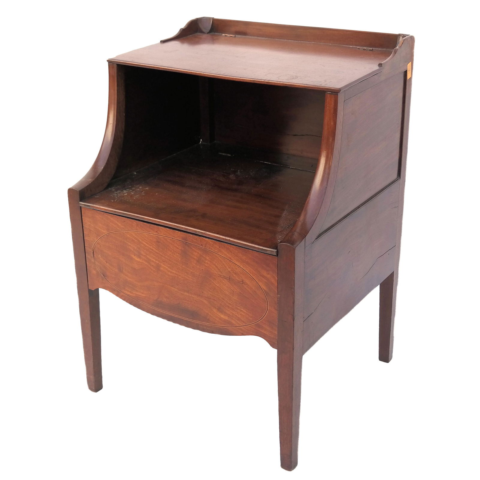 19th C. English Mahogany Commode Chair (1 of 6)