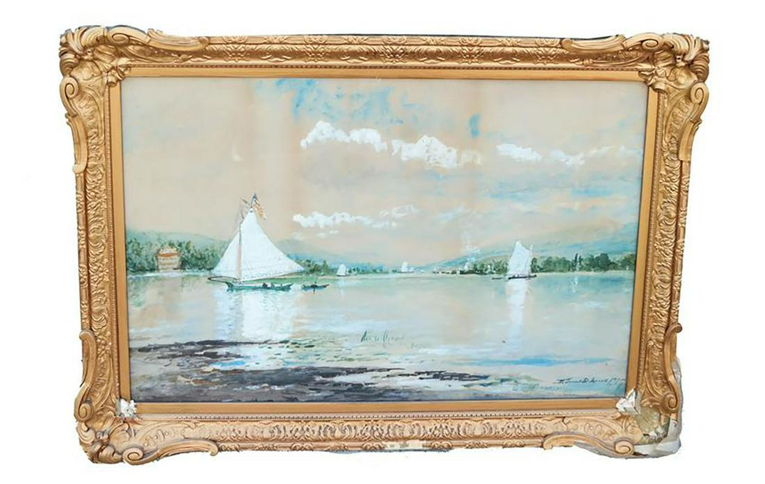 Edmund D. LEWIS: Sailboats - Painting (1 of 6)