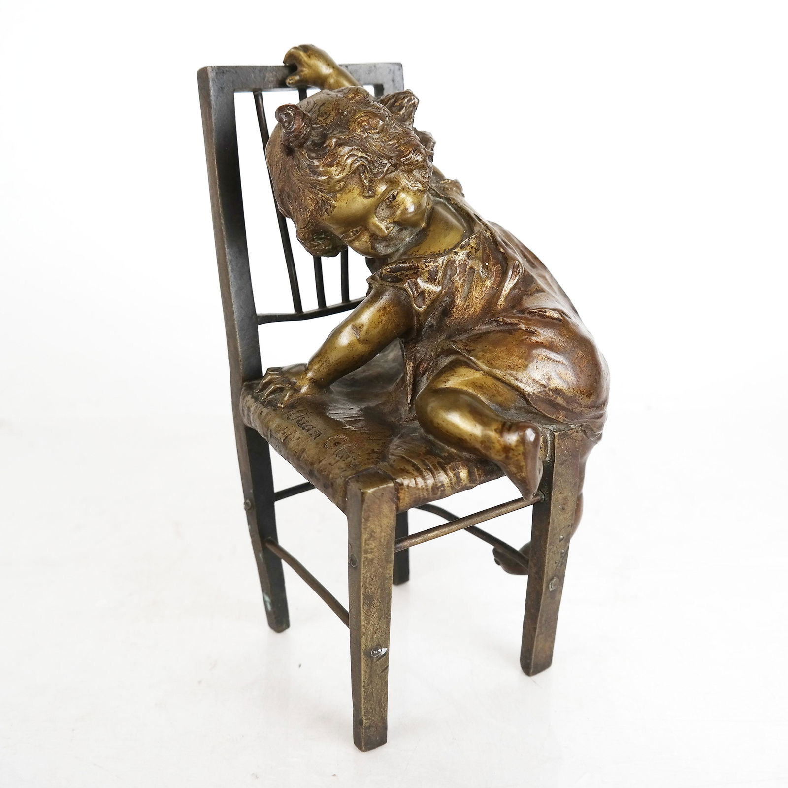 Juan CLARA: Girl on Chair - Sculpture (1 of 10)
