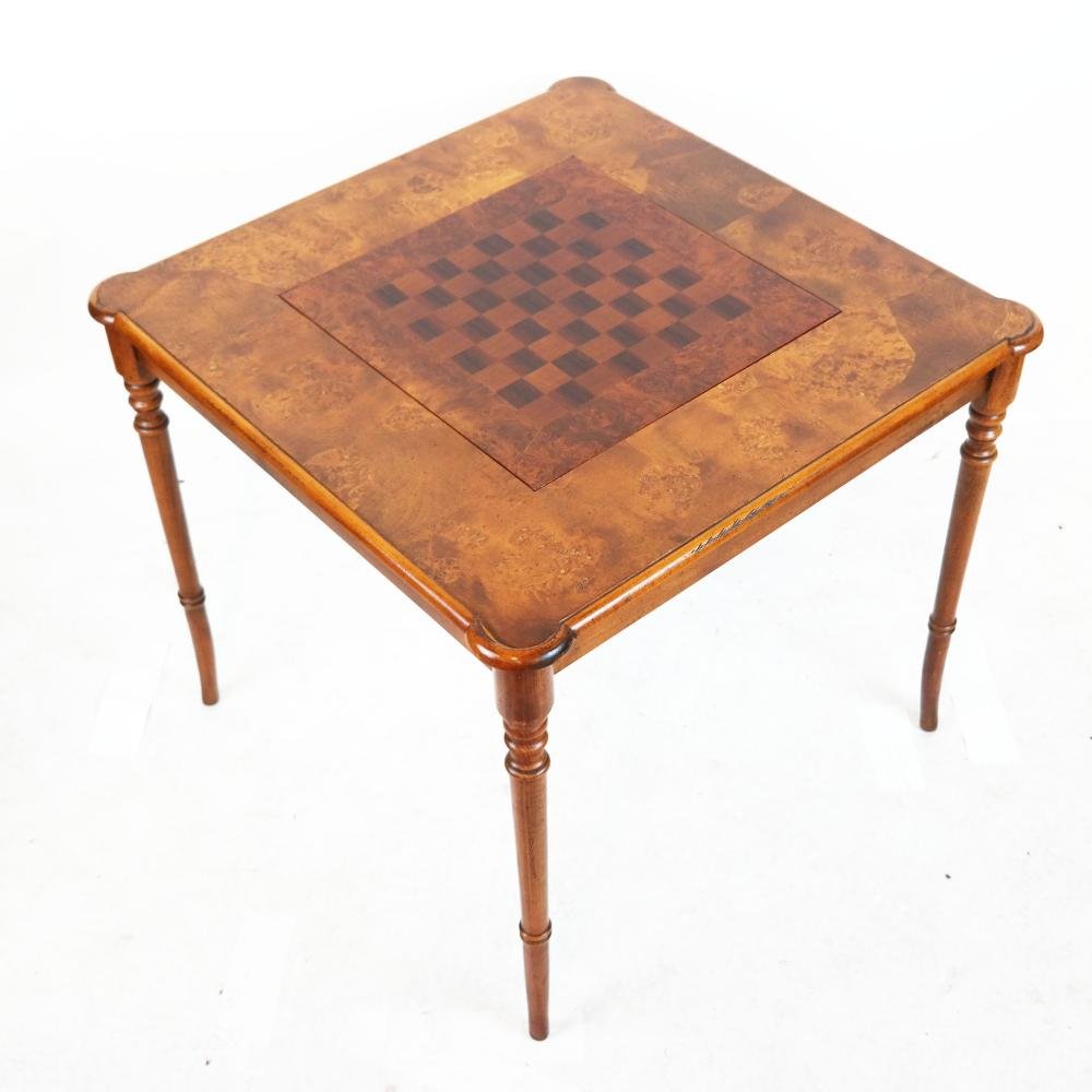 Burl Walnut Games Table (1 of 6)