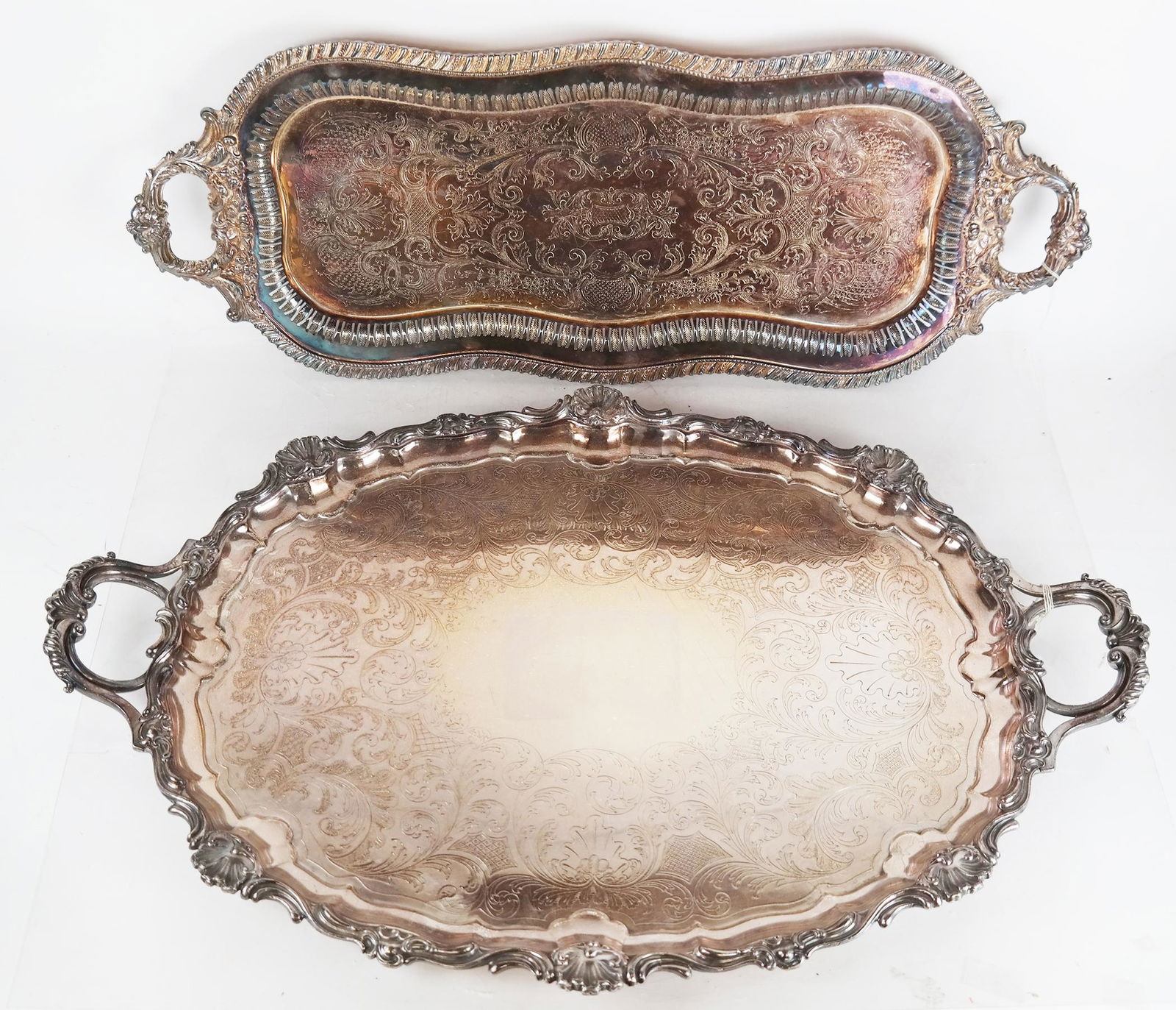 Two Large Silver Plate Trays (1 of 14)