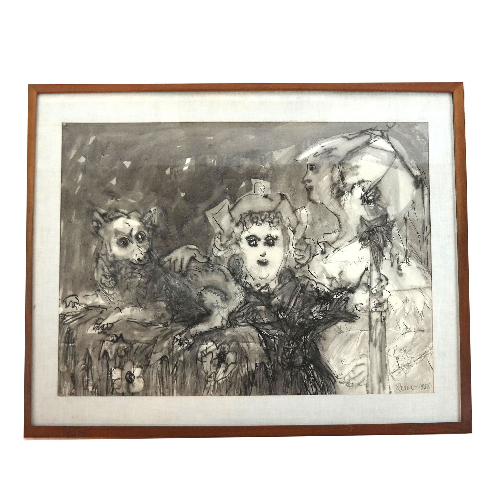 Bernard REDER: "Mother & Child" - Ink / Paper (1 of 7)