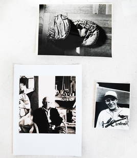 William Gottlieb, Etc. - Three Photos: Babe Ruth, by William Gottlieb;, Gloves / United Press Assoc. photo of Jim Bottomley; Pablo Picasso, by Lee Miller.