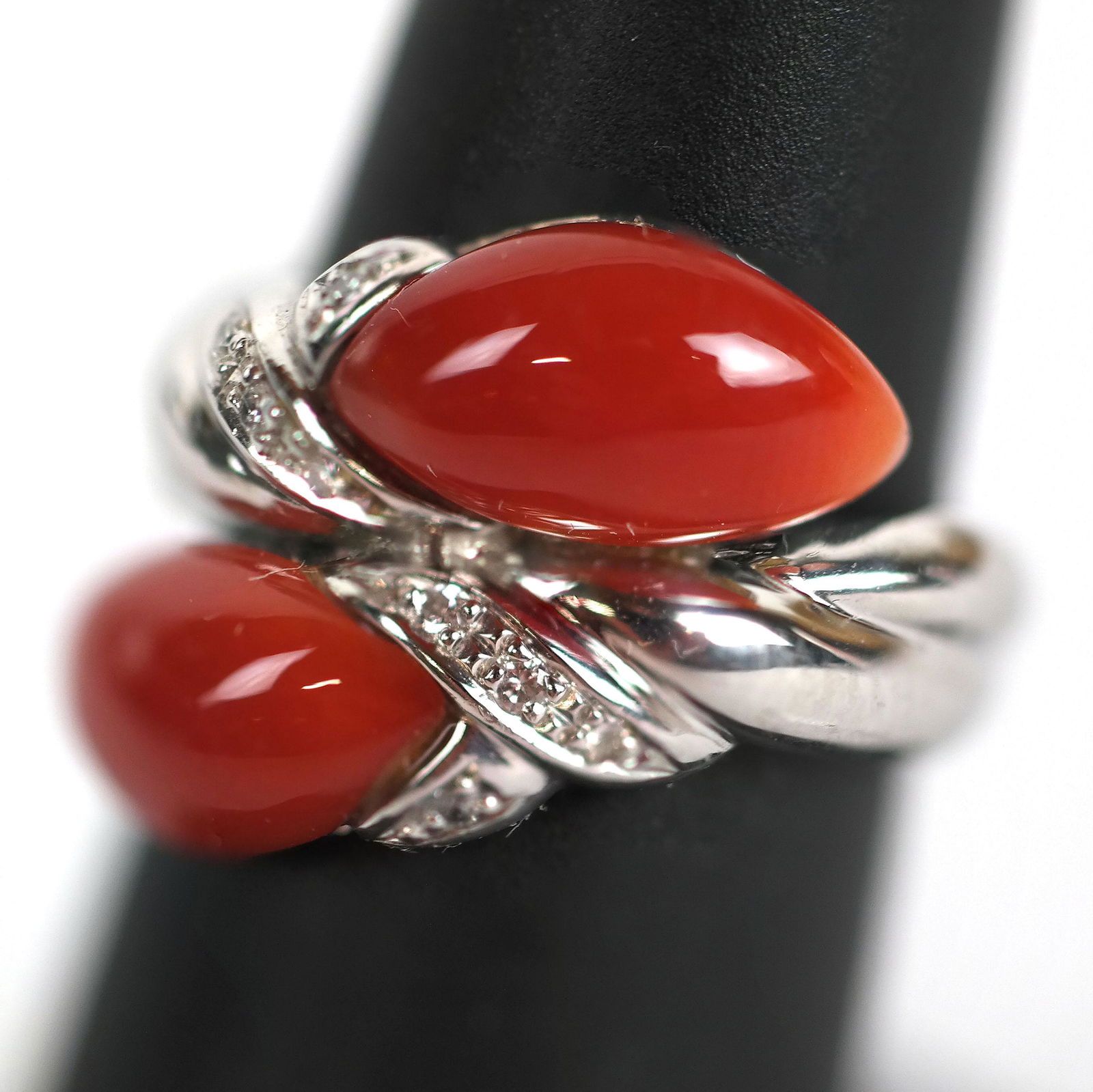 Coral & Diamond Ring (1 of 10)