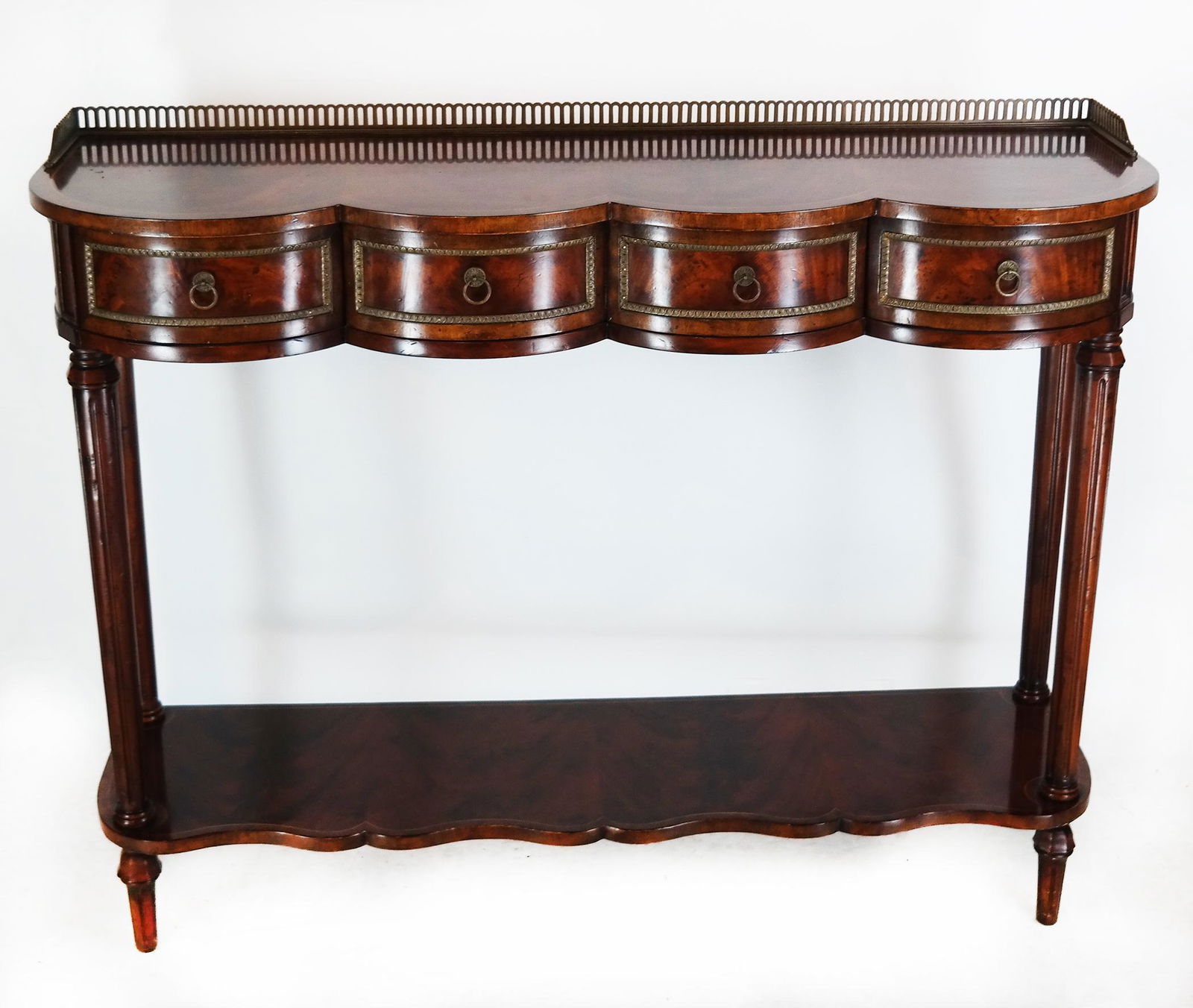 Two-Tier Mahogany Side Table (1 of 10)