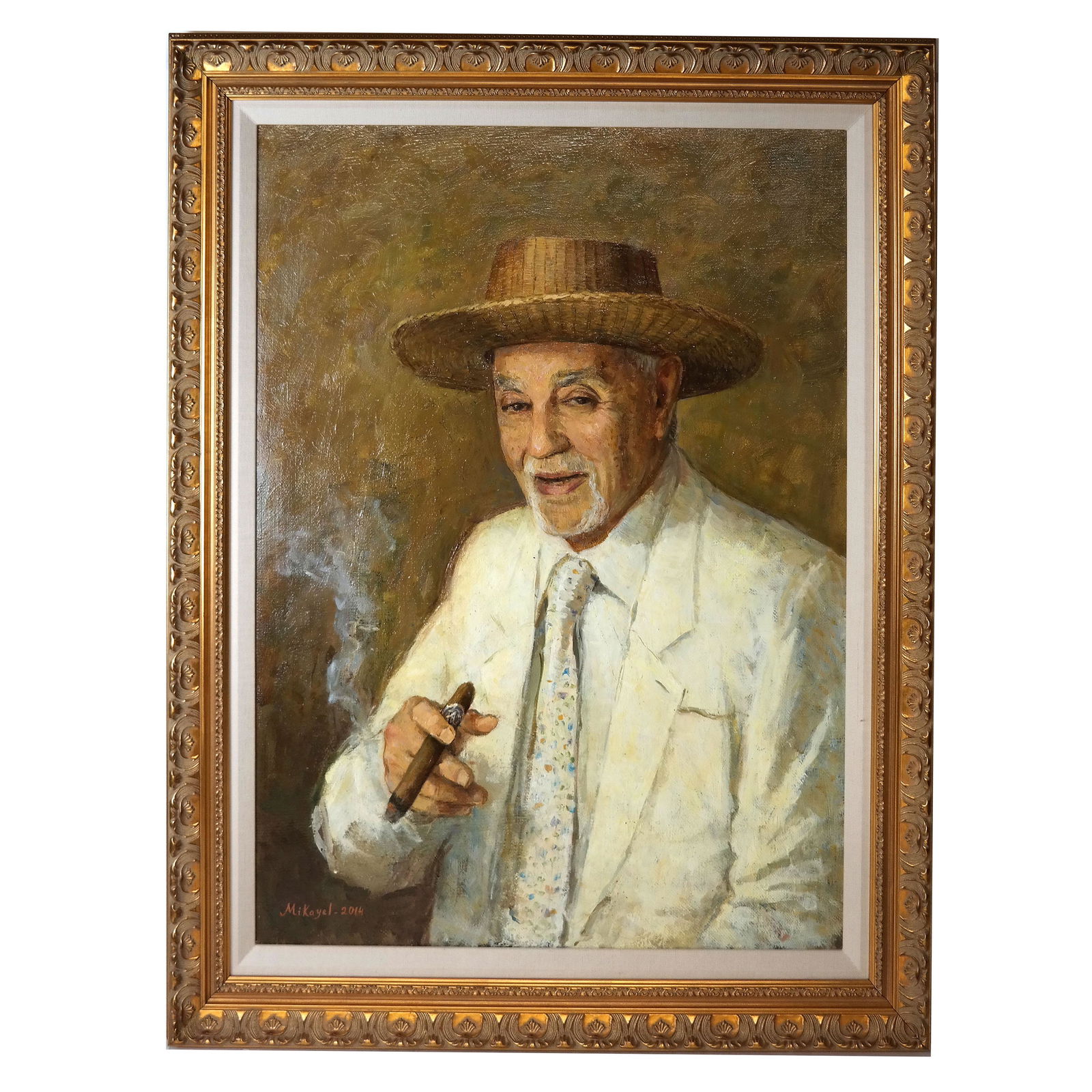 M. HARUTYUNYAN: Portrait of Avo Uvezian - Painting (1 of 9)