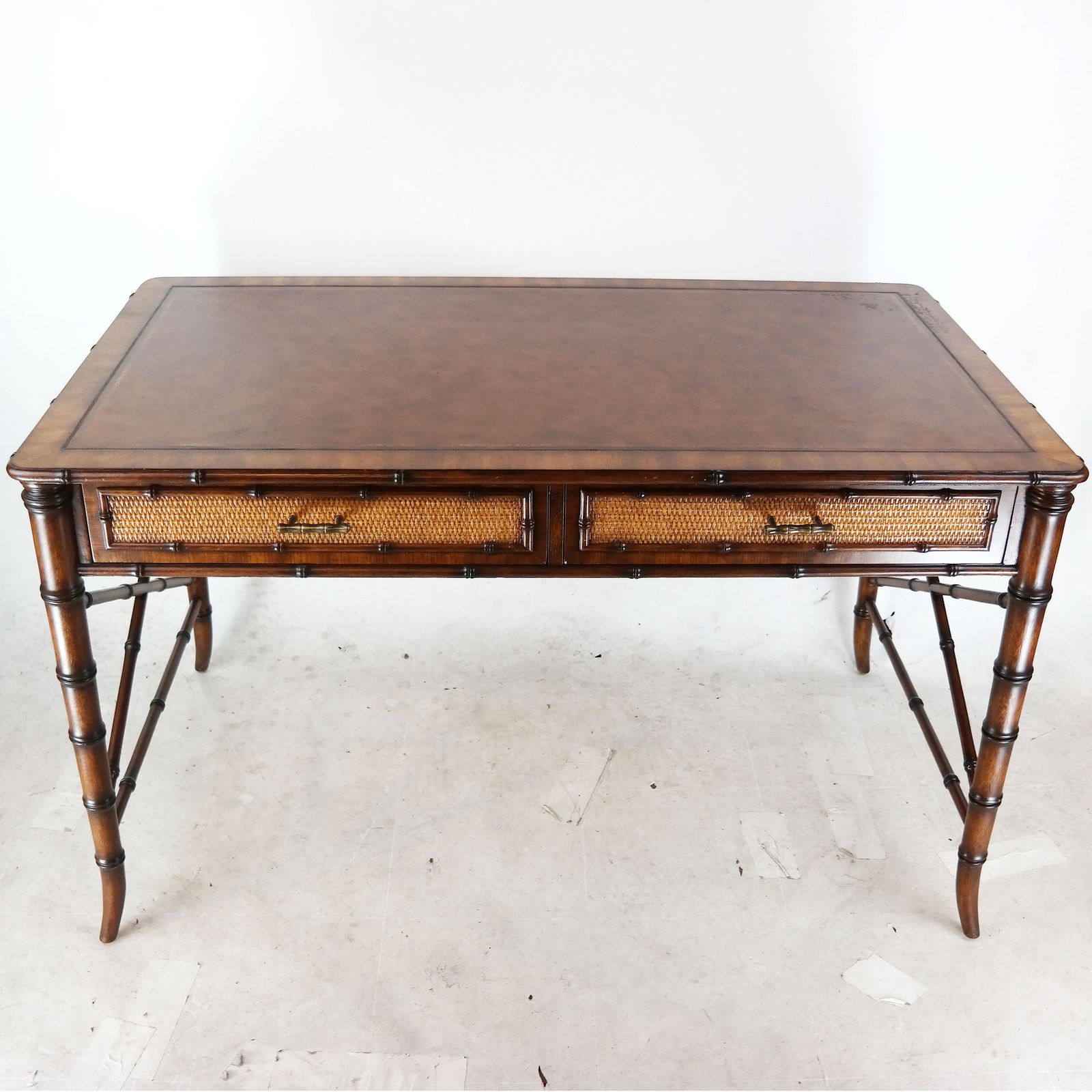 English-Style Faux Bamboo Desk (1 of 13)