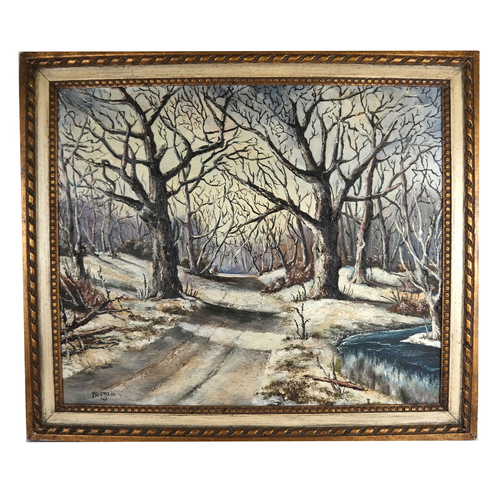 D'ORAZIO: Winter Scene - Oil Painting (1 of 7)