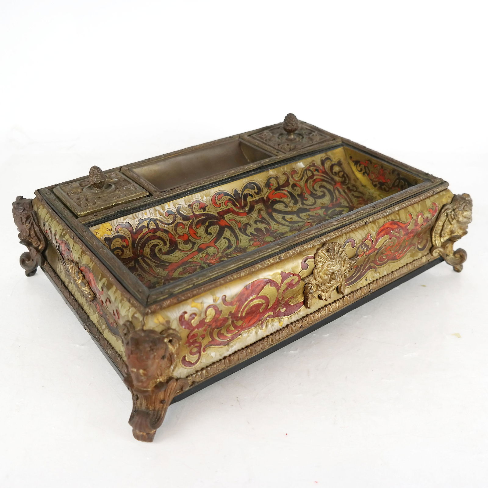 19th C. Boulle Inlaid Desk Set (1 of 12)