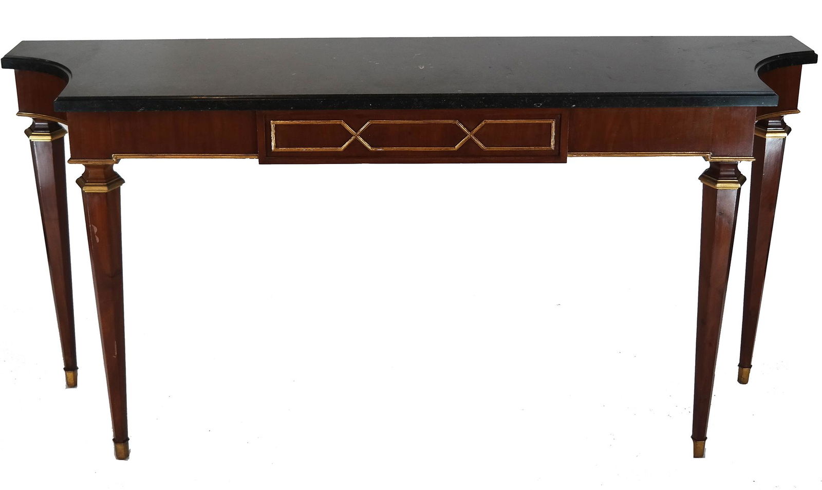 French 1940s Marble Top Console (1 of 6)