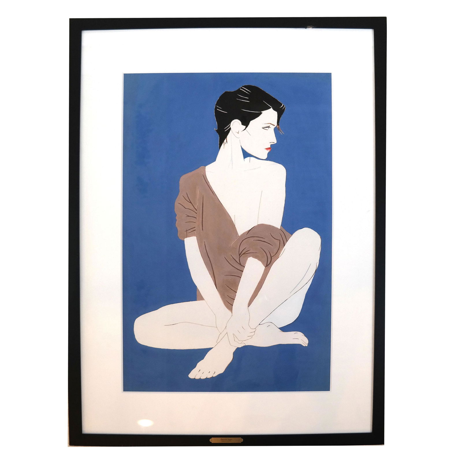 Attrib. Patrick NAGEL: Casual Pose - M/M Study (1 of 9)