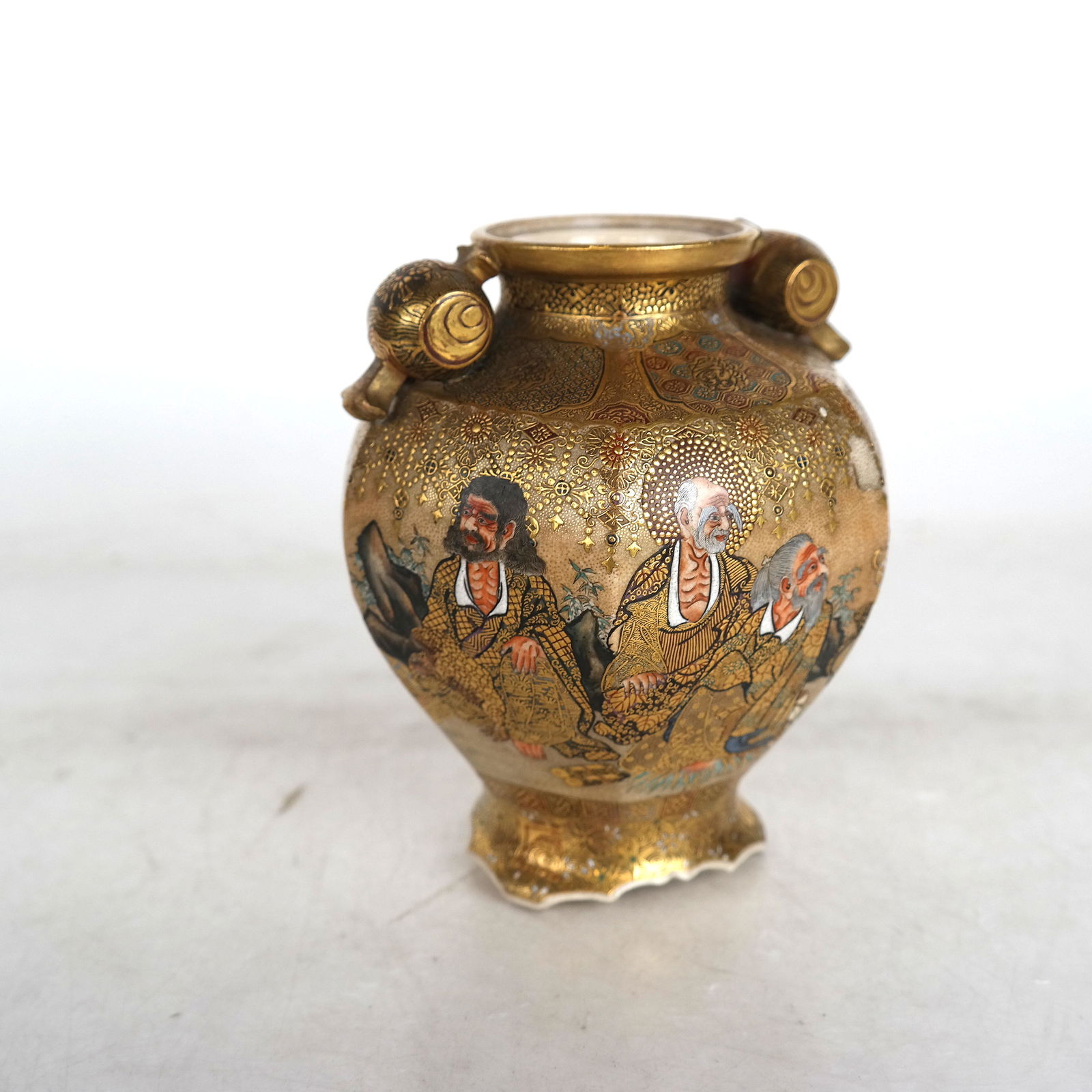 Satsuma "Immortals" Vase/Vessel (1 of 8)