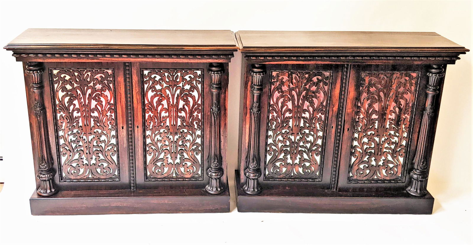 Pair of American Empire Rosewood Cabinets (1 of 14)