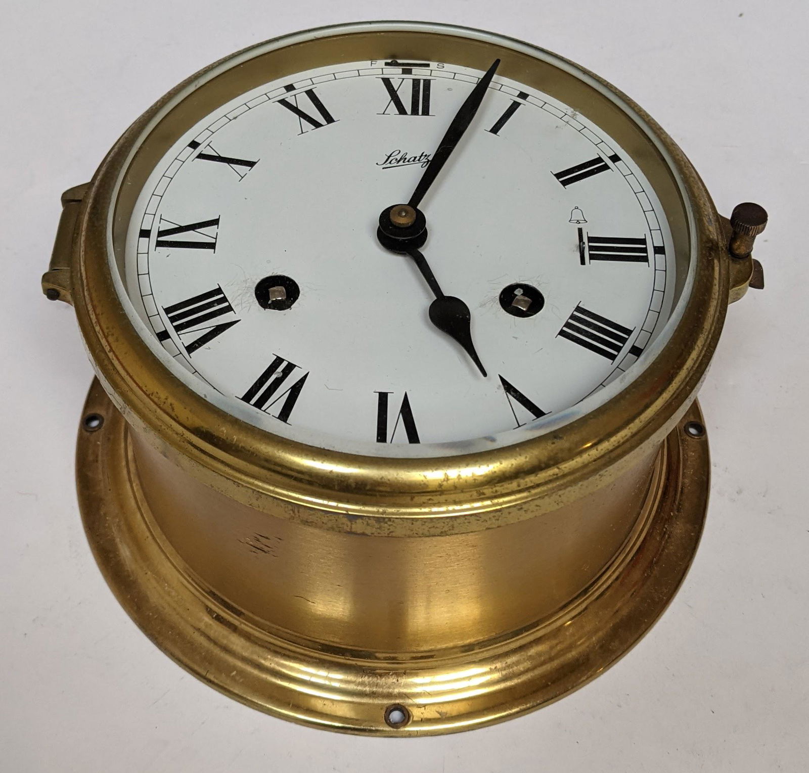 Vintage Schatz Brass Ship's Clock (1 of 8)