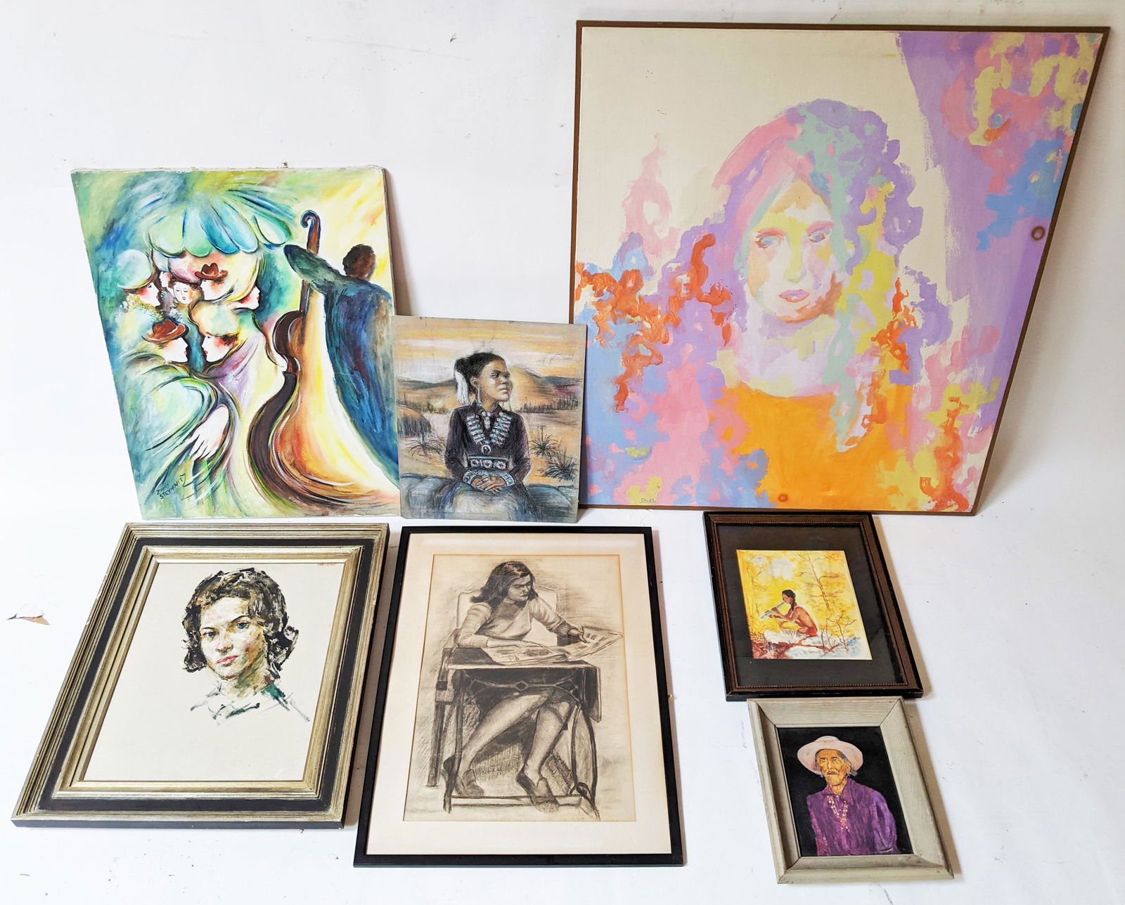Seven Original Portrait Artworks (1 of 20)
