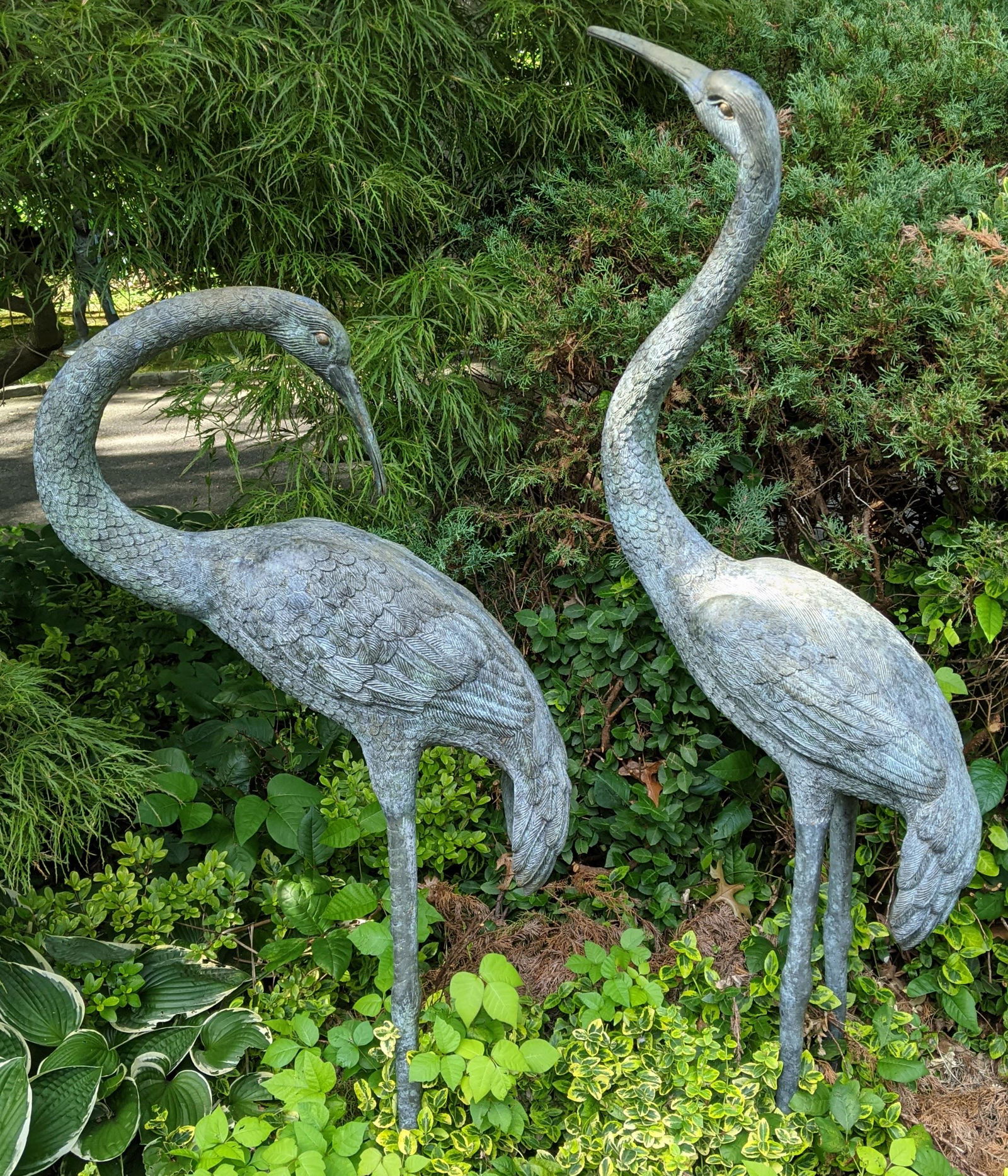 Pair Bronze Cranes (1 of 8)