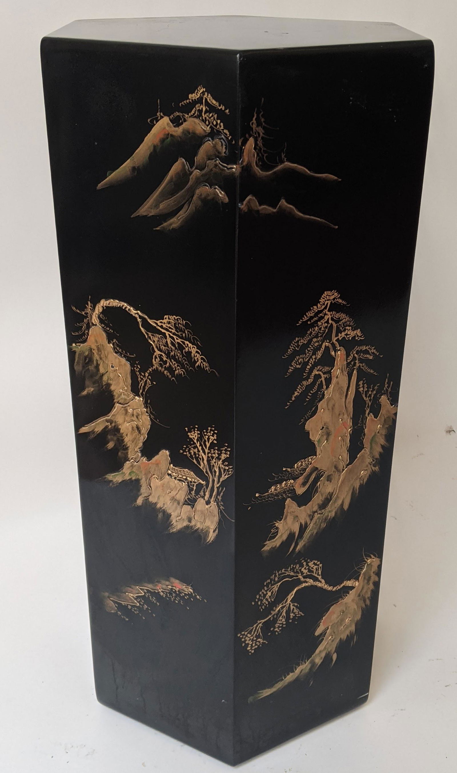 Chinese Black Lacquered Stand (1 of 10)