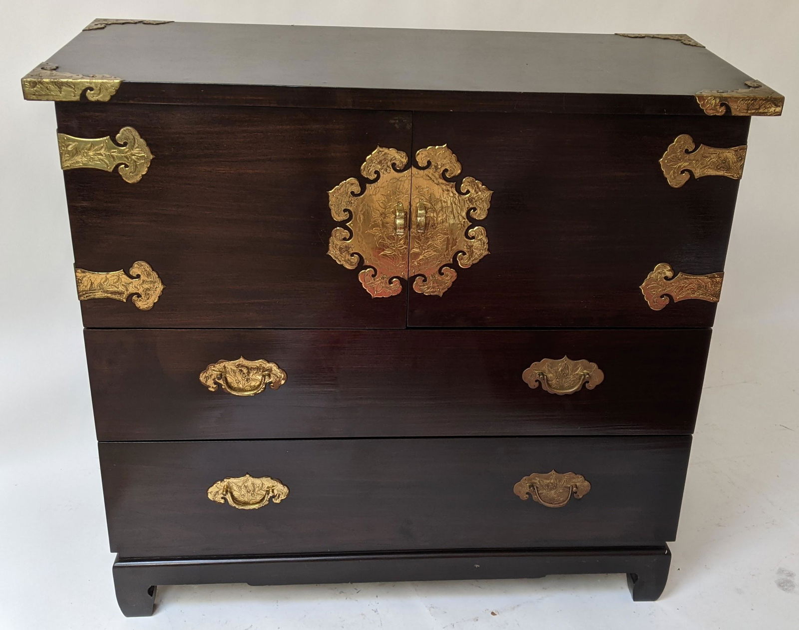 Asian Brass Mounted Campaign Chest (1 of 12)