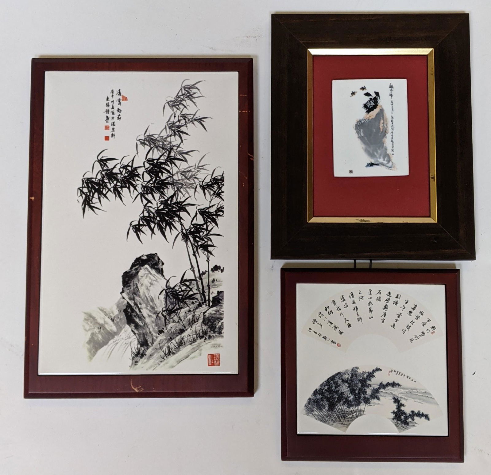 Three Chinese Porcelain Wall Hangings (1 of 13)