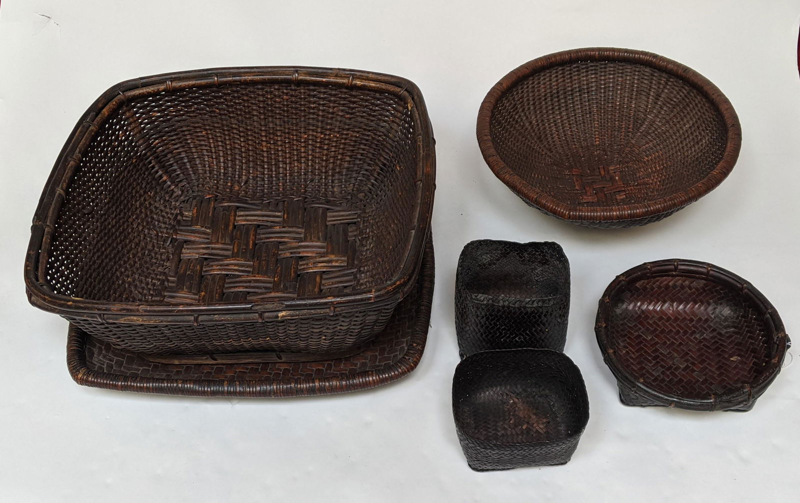 Six Japanese Woven Baskets (1 of 9)