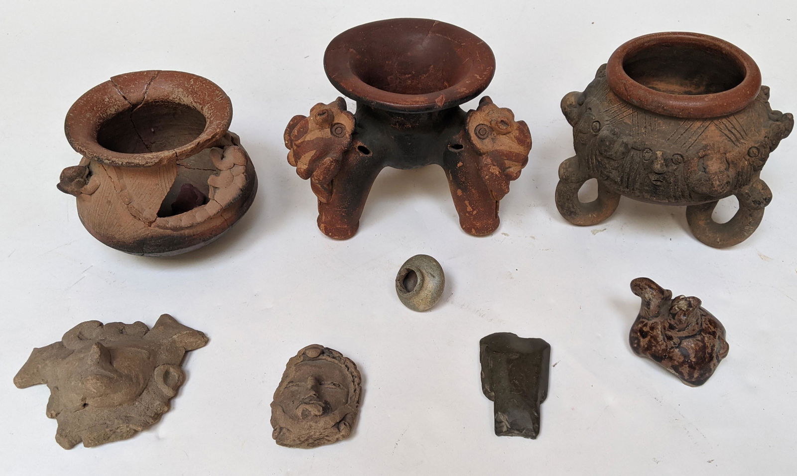 Pre Columbian-Style Figural Bowls & Other Pieces (1 of 20)