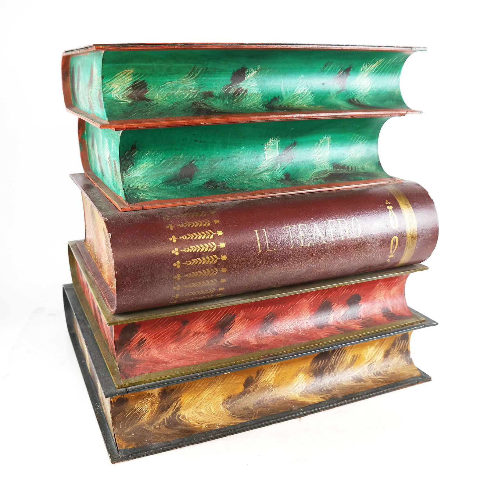 Italian Tole Book-Form End Table with Storage (1 of 16)