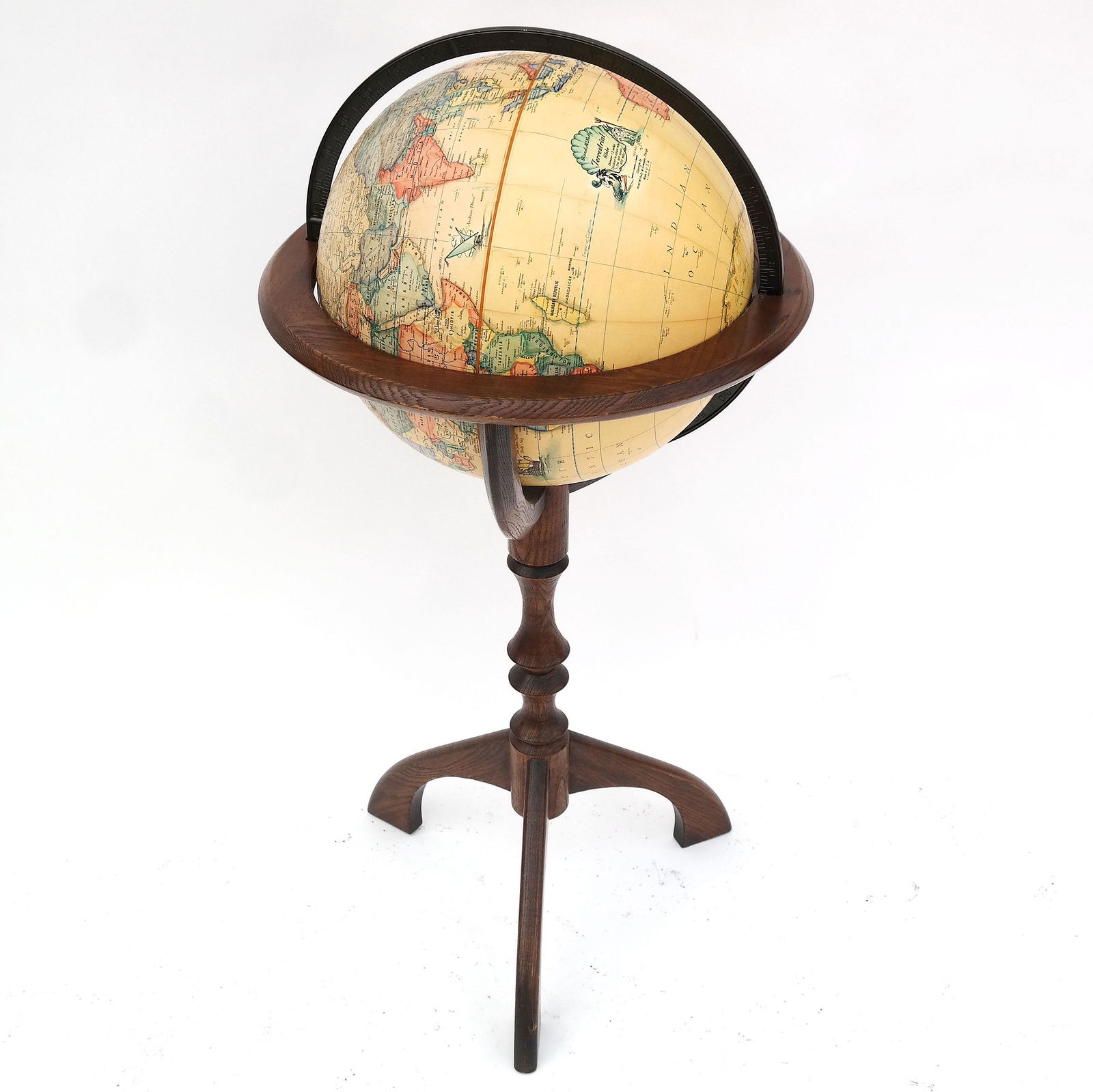 World Globe on Oak Stand (1 of 9)