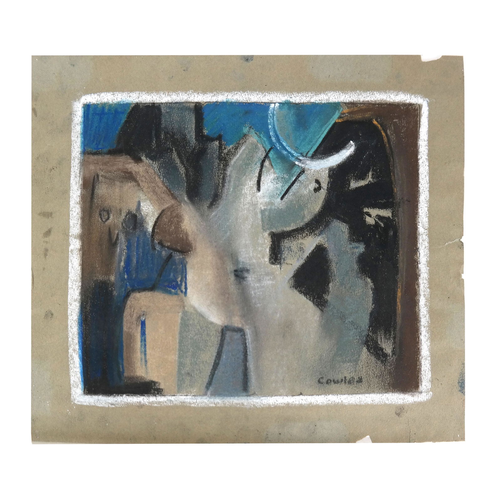 Russell COWLES: "Moonlight 2" - Charcoal & Pastel (1 of 8)