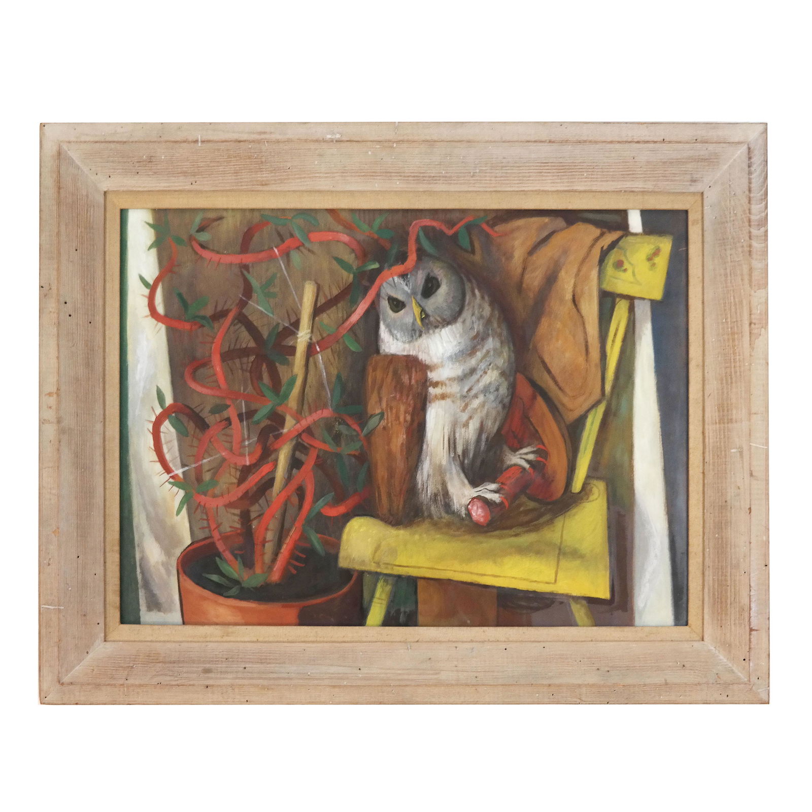 Attrib. to Russell COWLES: "Owl" - Oil Painting (1 of 6)
