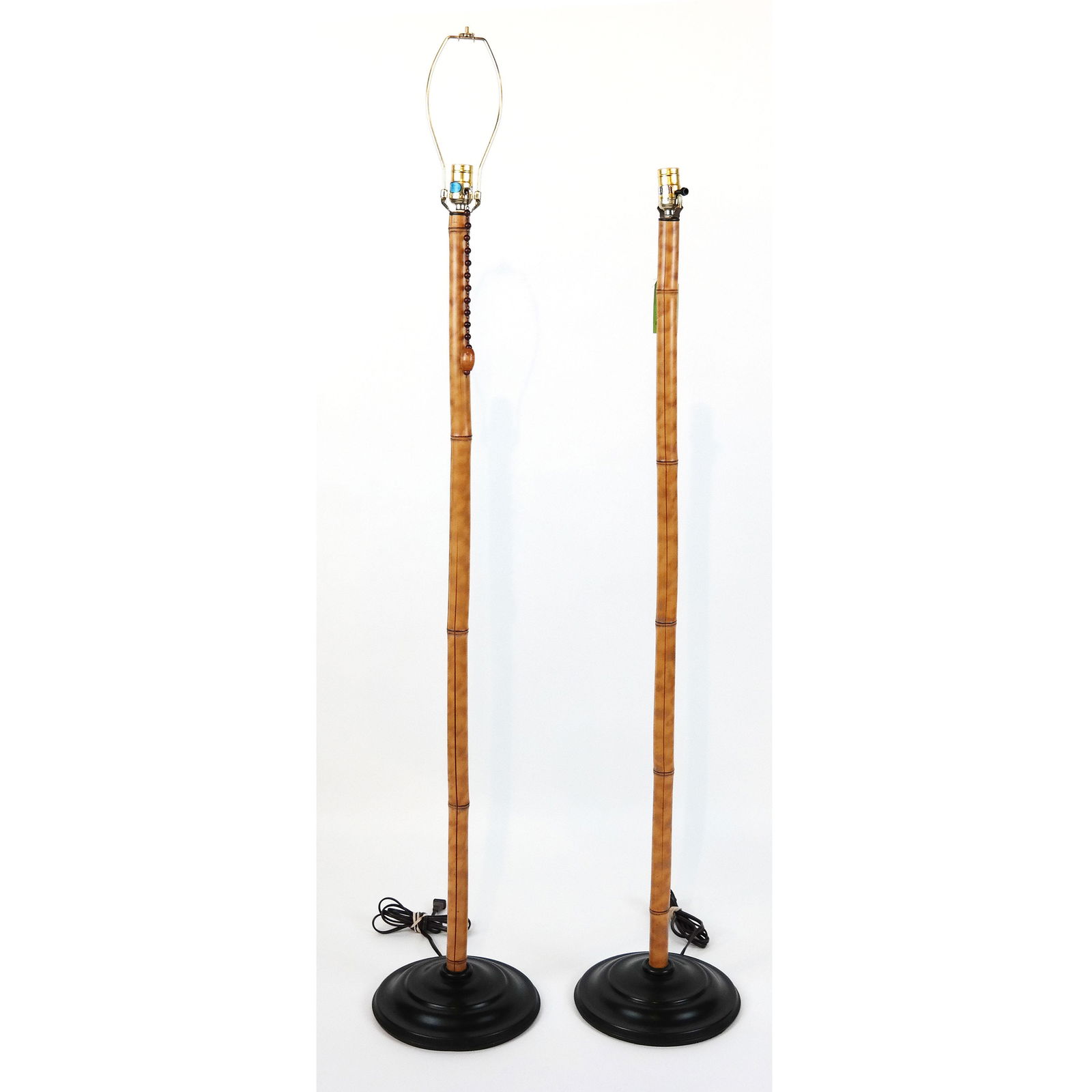 Pair of Bamboo Floor Lamps (1 of 7)