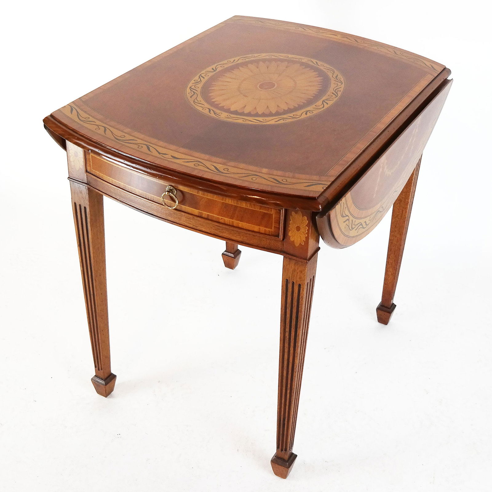 George III-Style Oval Drop-Leaf Pembroke Table (1 of 8)