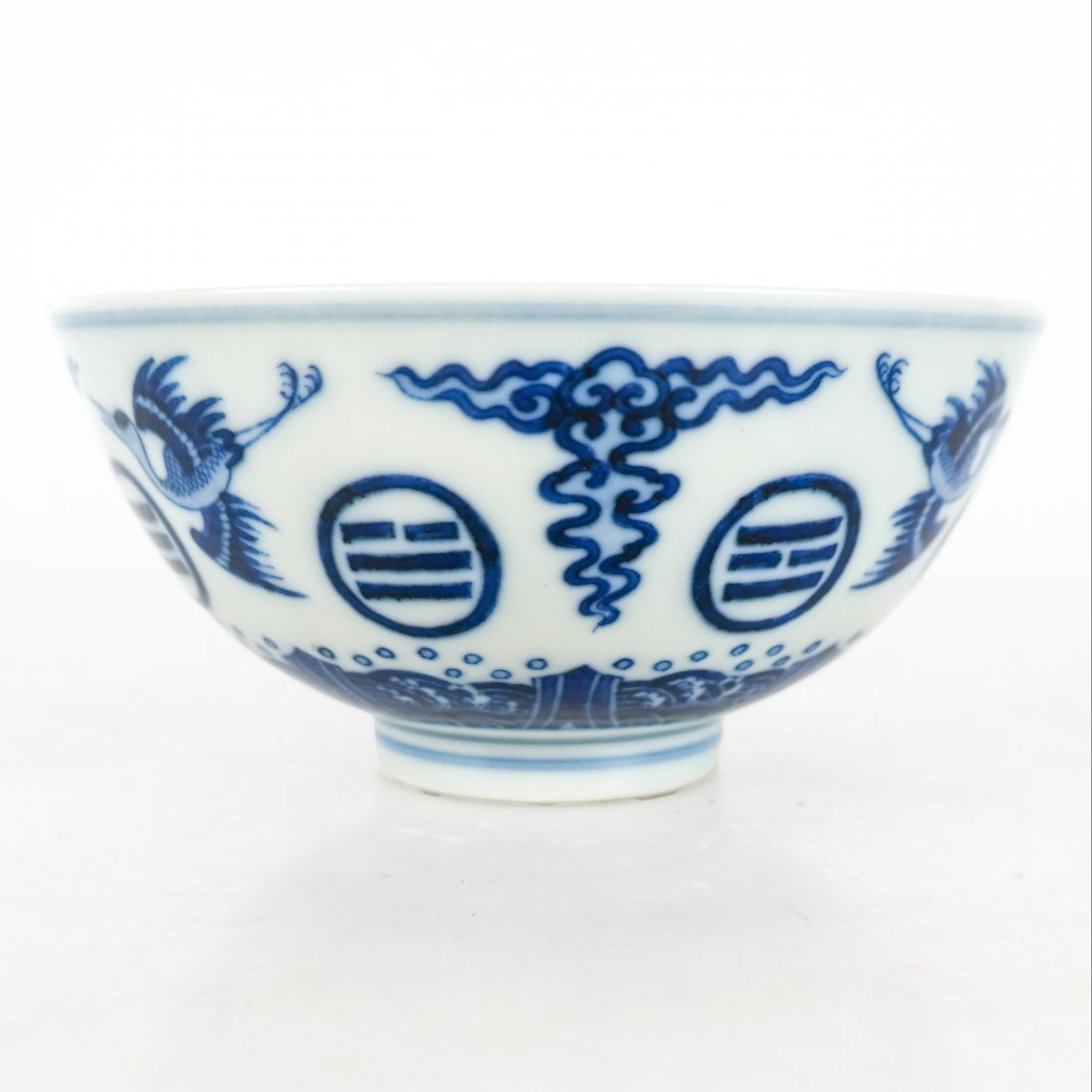 Chinese Porcelain Blue & White Late 19th C. Bowl (1 of 13)