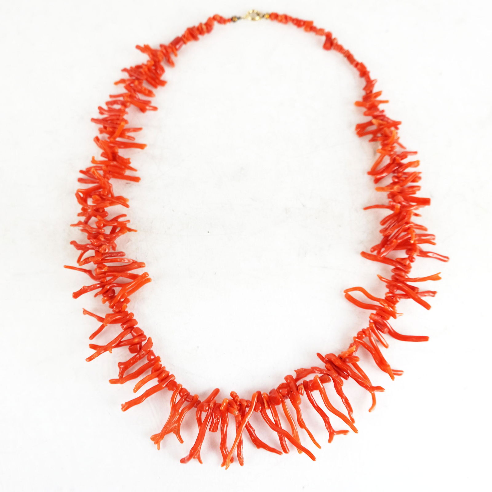 Coral Branch Bead Choker Necklace (1 of 7)