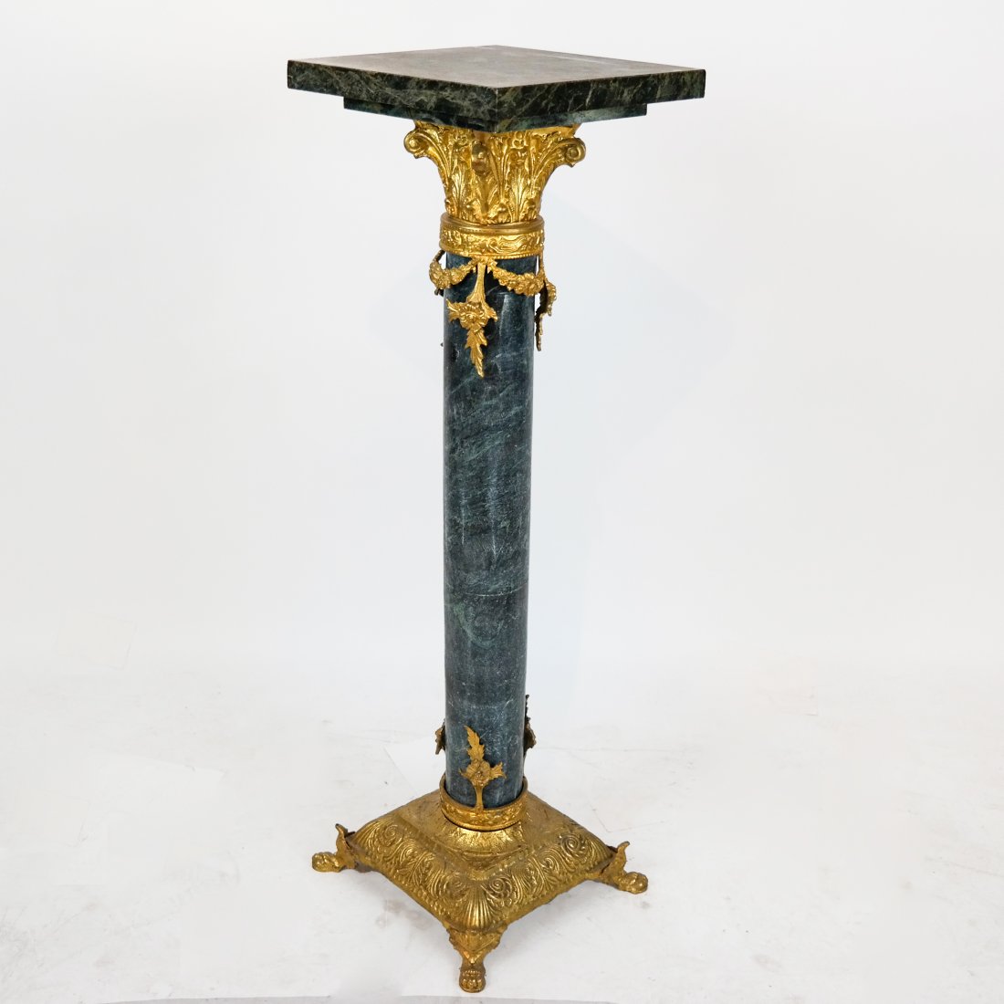 Green Marble Ormolu Mounted Pedestal (1 of 10)