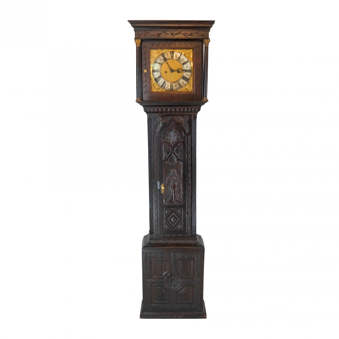 19th C. Continental Carved Grandfather Clock (1 of 10)