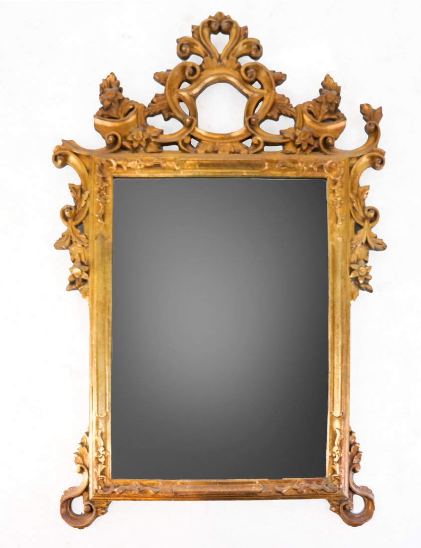 Carved Gilt Wood Frame Mirror (1 of 6)