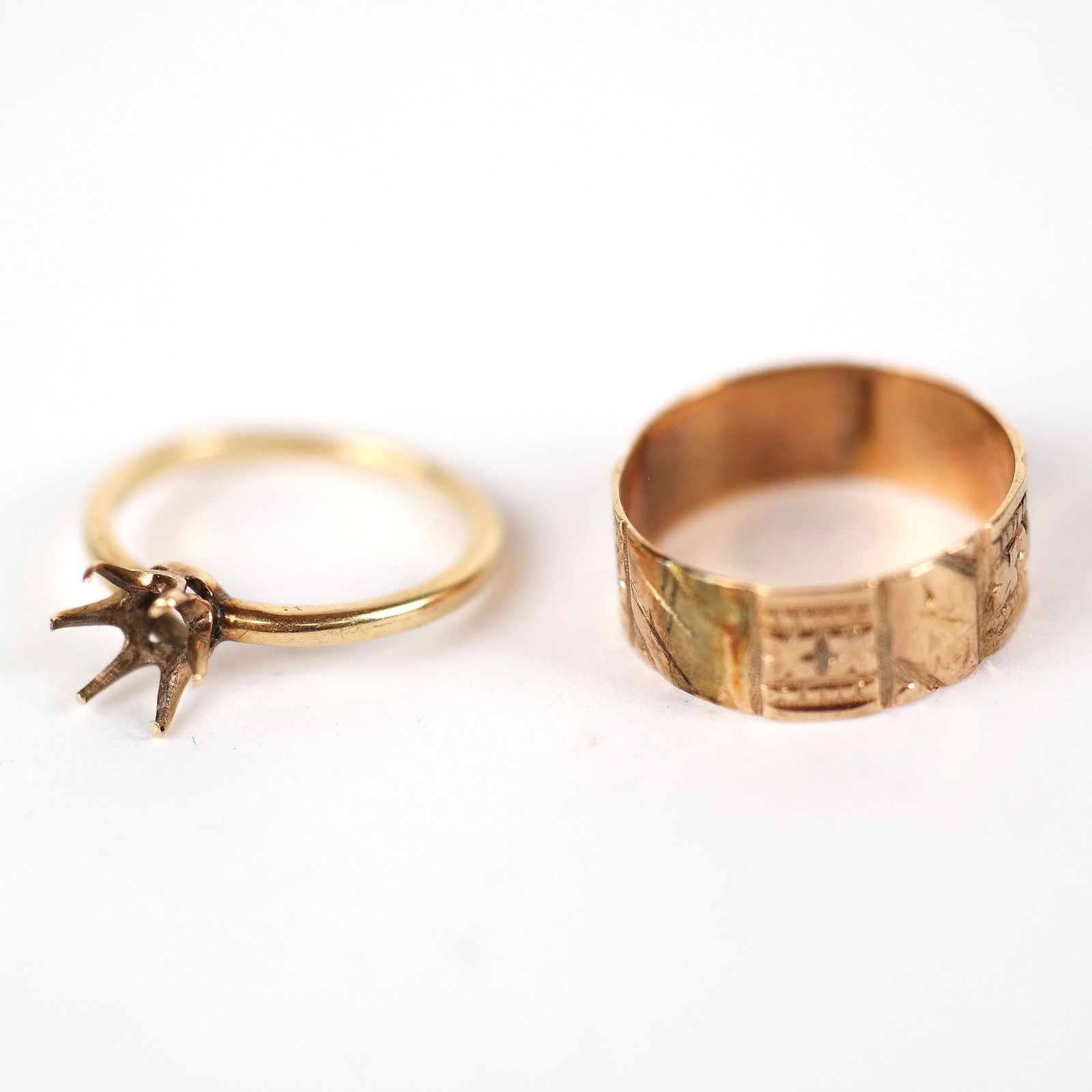 Two Gold Rings - One 14K, One 10K (1 of 15)