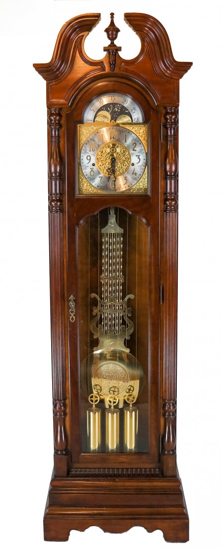 Sligh Mahogany Grandfather Clock (1 of 10)