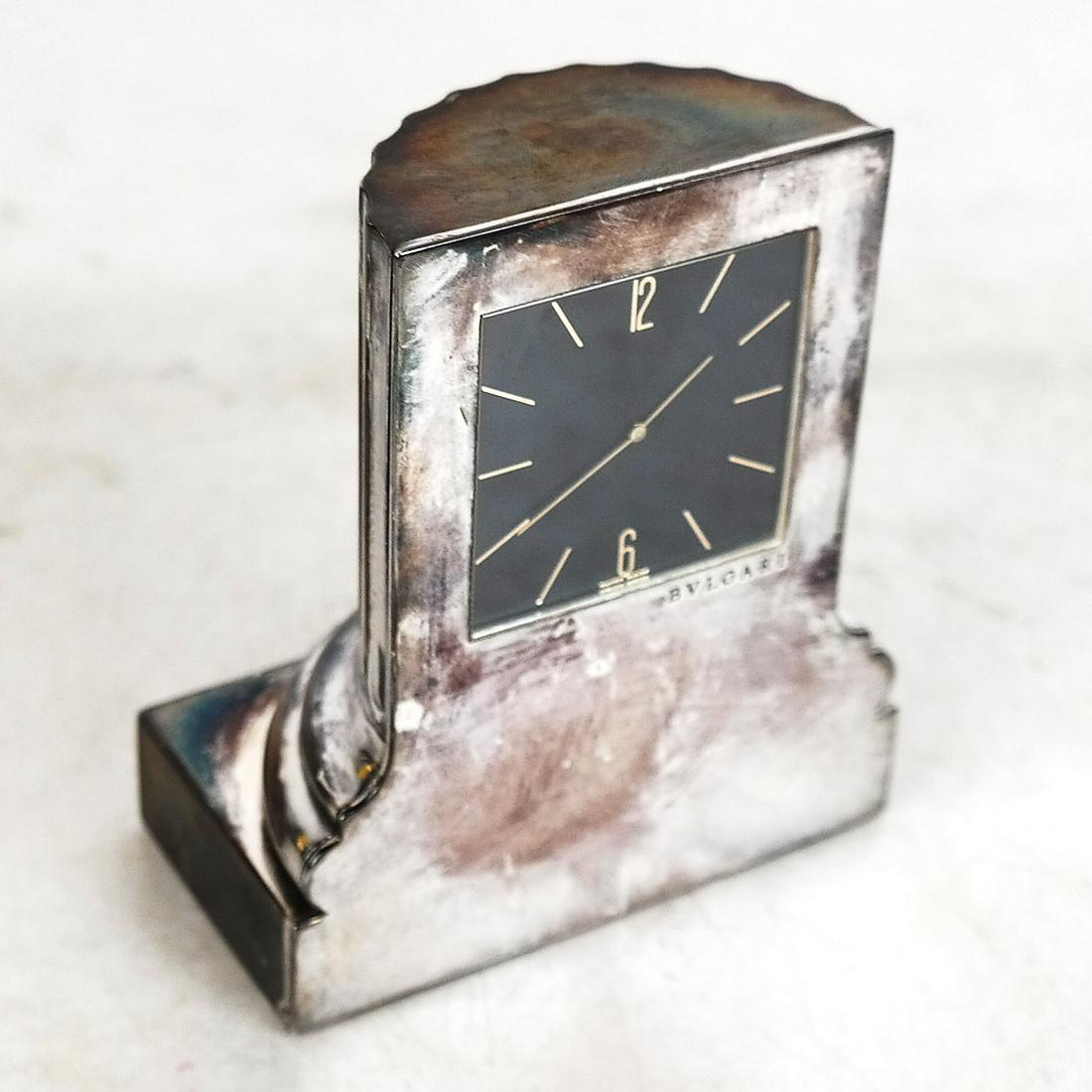 Bulgari Sterling Silver Table Clock (1 of 9)