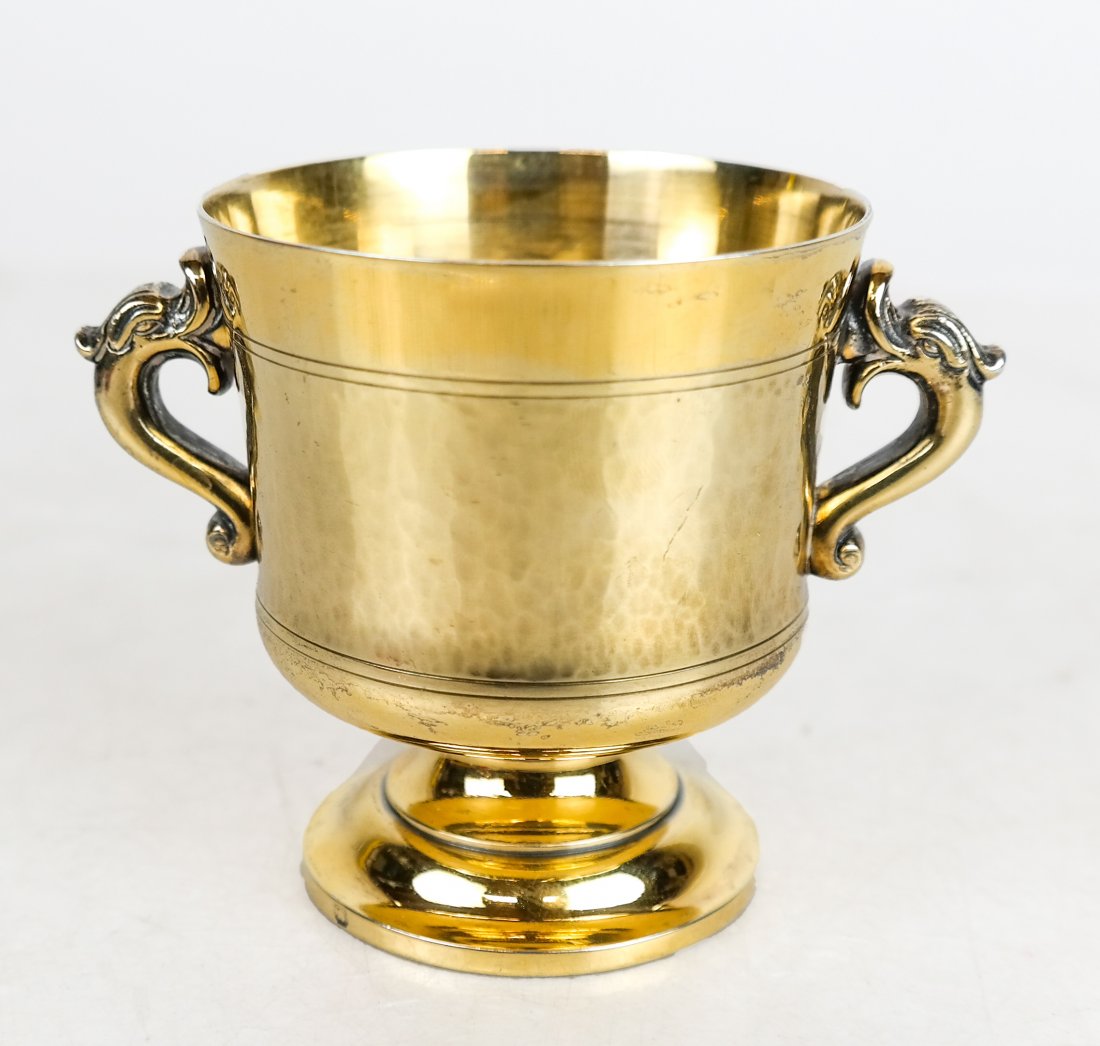 French Gilt Silver Vermeil Cup (1 of 6)