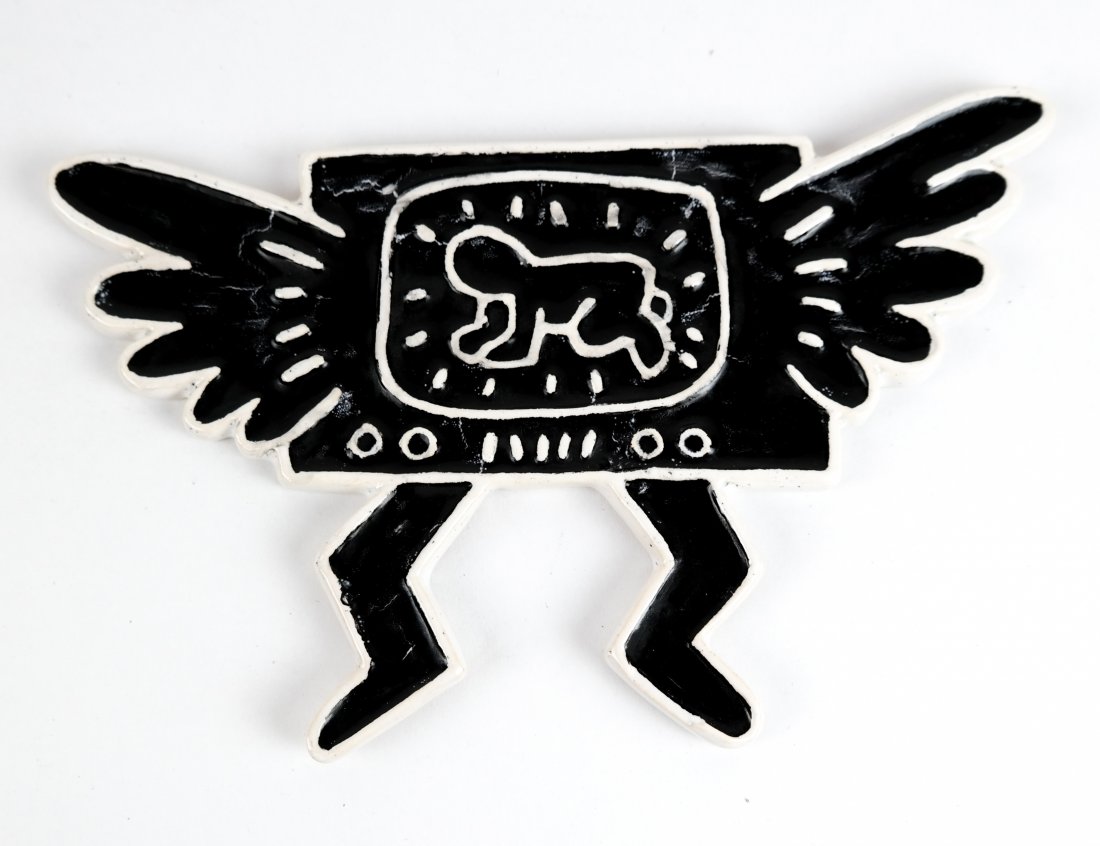 Keith HARING: Radiant Baby In Winged TV - Ceramic (1 of 5)