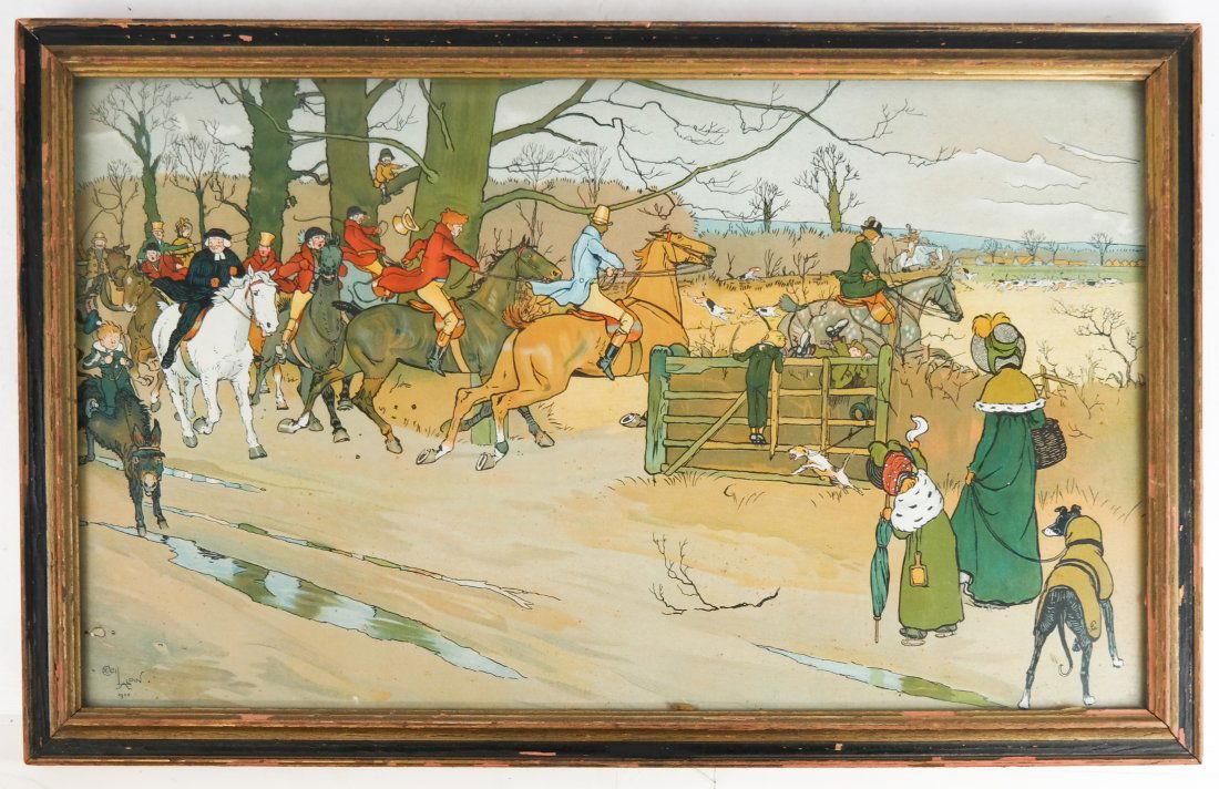 Cecil ALDIN: Fox Hunt - Print (1 of 7)