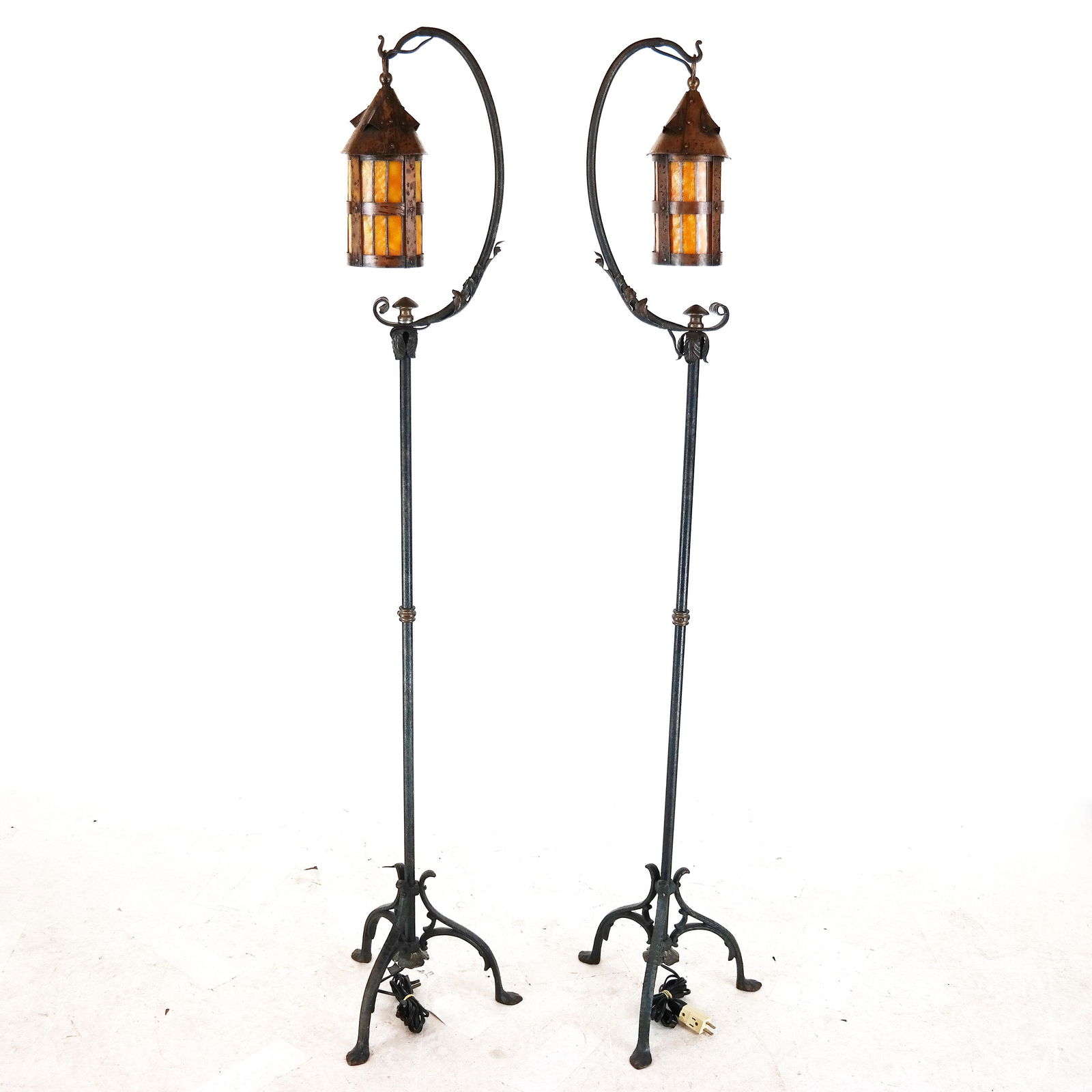 Pair Gothic-Style Floor Lamps (1 of 10)