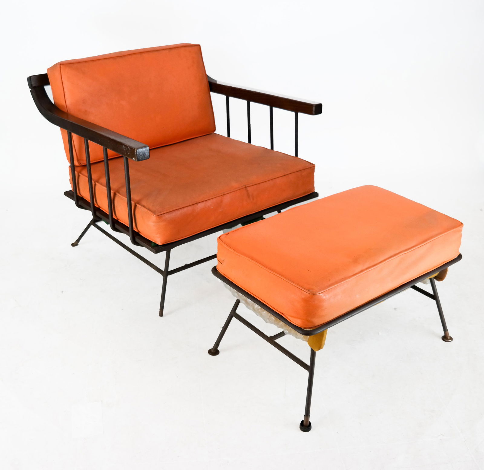 Mid-Century Modern Chair and Ottoman (1 of 8)